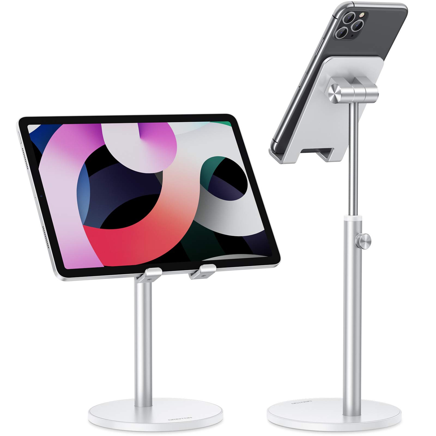 Cell Phone Stand, Angle Height Adjustable Tablet Stand, Aluminum Phone Holder Dock for Desk, Compatible with iPhone 13 Pro Max/13 Pro/13/12, All