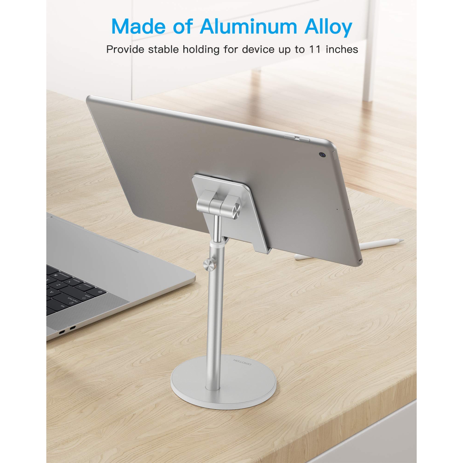Cell Phone Stand, Angle Height Adjustable Tablet Stand, Aluminum Phone Holder Dock for Desk, Compatible with iPhone 13 Pro Max/13 Pro/13/12, All