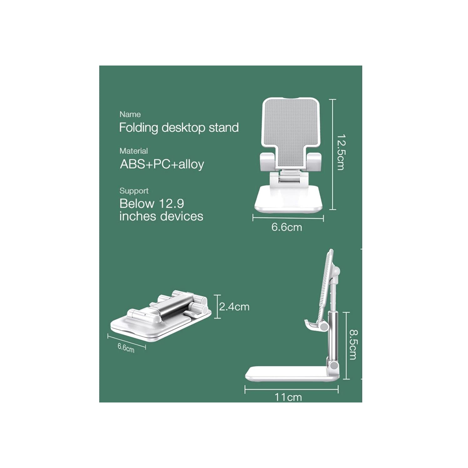 1-Pack Snesh Universal Multiangle sturdy Desktop Holder, Phone Stand holder Adjustable Cell Phone holder mini tablet stand holder for Desk Compatible