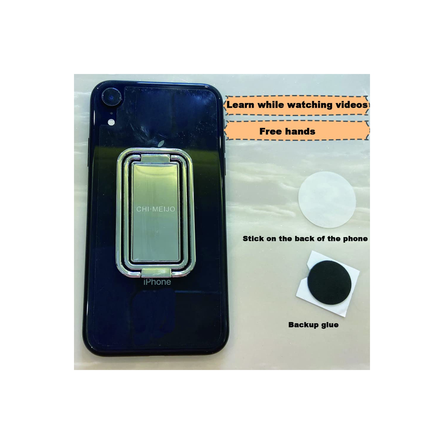 Support extensible téléphone cellulaire, support anneau téléphone cellulaire, béquille universelle téléphone, support bureau compatible tablette