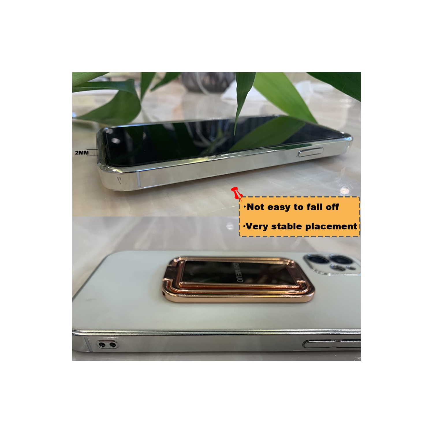 Support extensible téléphone cellulaire, support anneau téléphone cellulaire, béquille universelle téléphone, support bureau compatible tablette