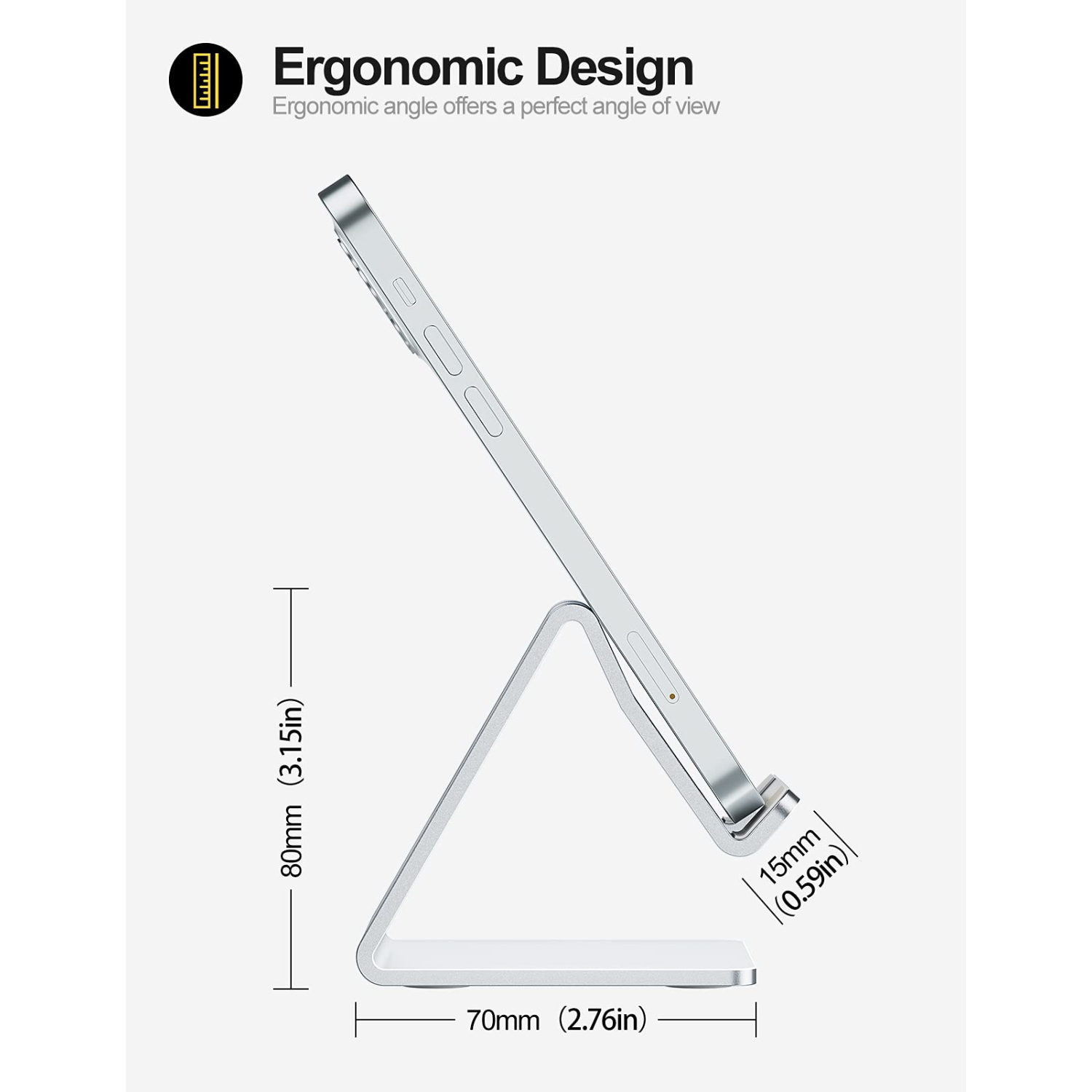 Support de téléphone de bureau compatible avec Switch, tous les téléphones intelligents Android, pour iPhone 14,13, iPhone 12, 12 Pro iPhone 11 Pro