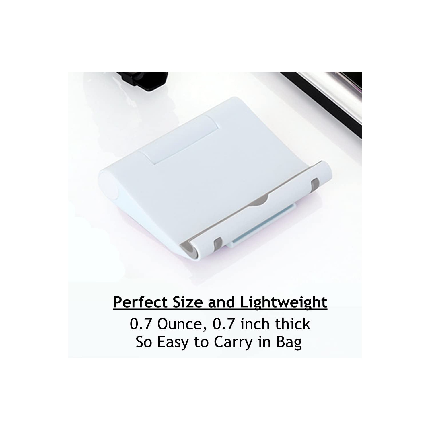 Cell Phone Stand for Desk, Foldable Cell Phone Holder Mobile Stand Phone Dock, Multi-Angle Universal Adjustable Tablet Stand Holder Compatible with