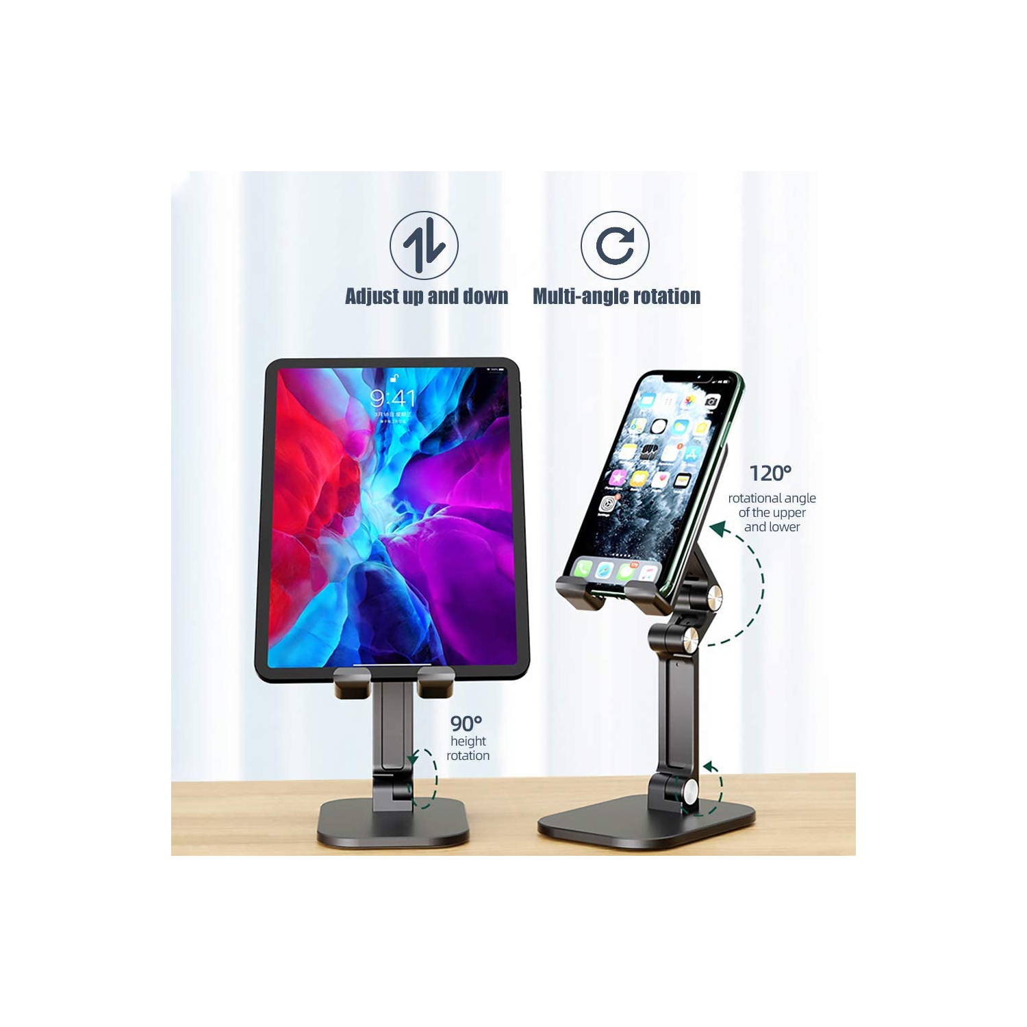 1Pc Snesh Universal Multiangle sturdy Desktop Holder, Phone holder Adjustable CellPhone holder mini tablet stand holder for Desk Compatible with