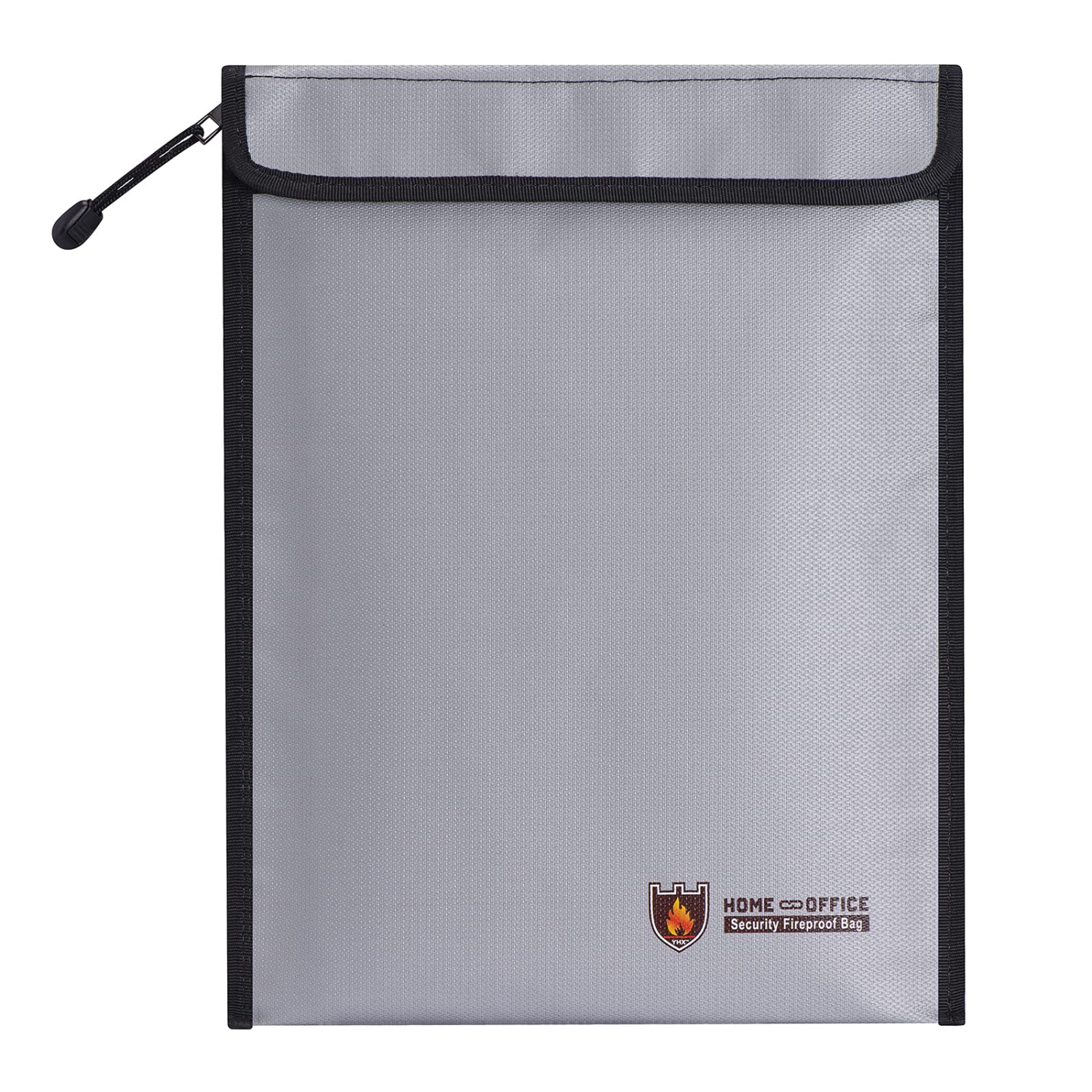 Fireproof Document Bag, 15”x 11” Waterproof and Fireproof Money Bag with Zipper, Fireproof Safe Storage Pouch for Cash,Jewelry,Passport,Tablet,A4