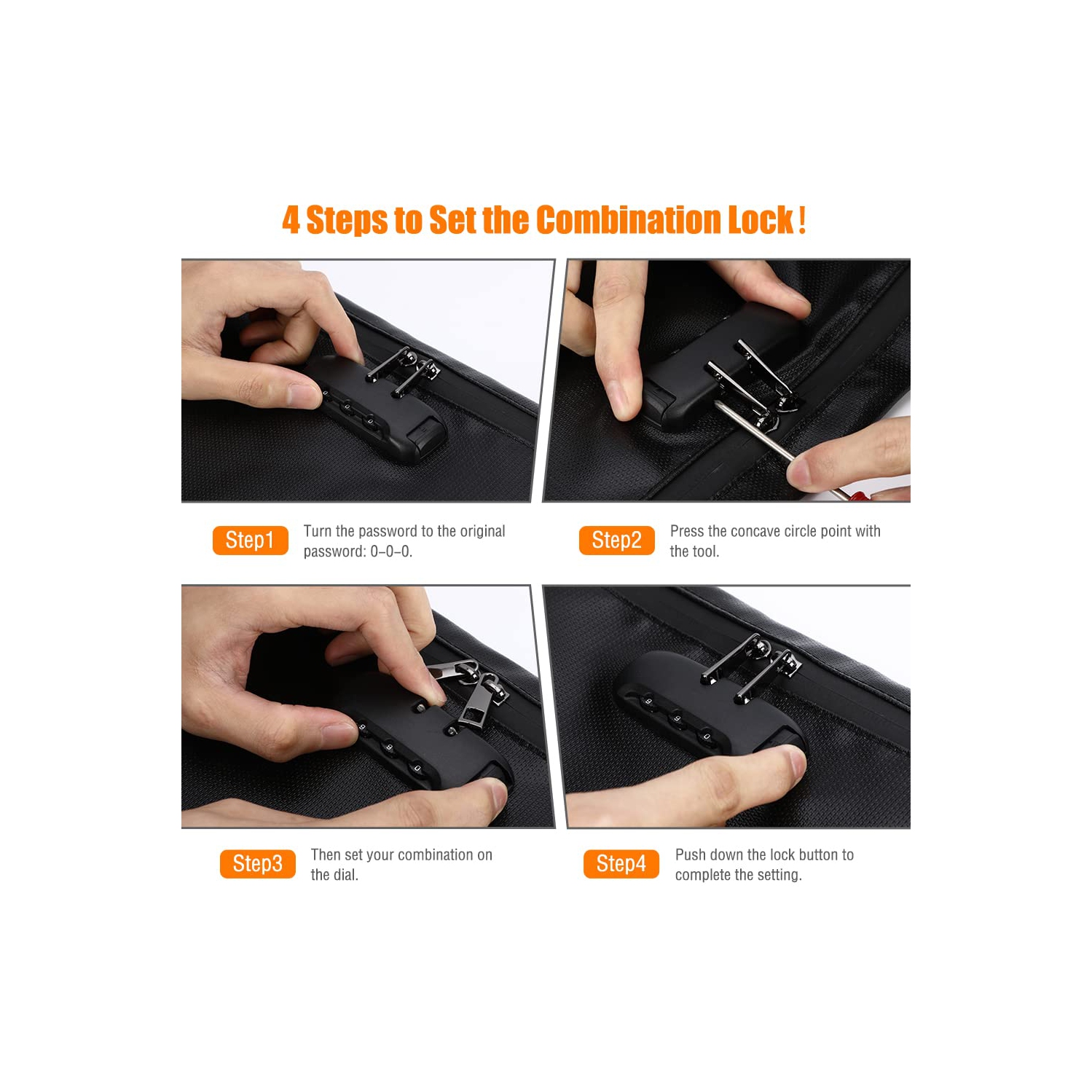 ACETOP Fireproof Document Bag w/Lock 14"x10" Portable Fire Proff Safe Money Bag Waterproof Firesafe Zippered Pouch File Storage Lockbag for A4