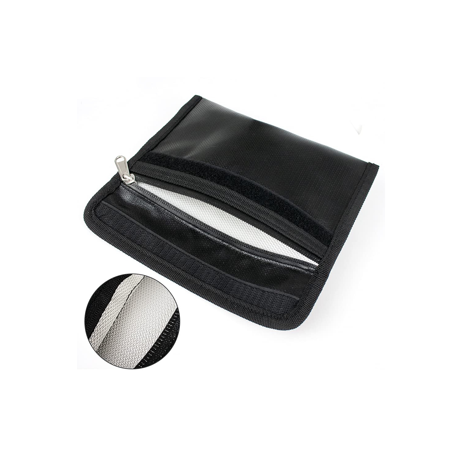 Small Fireproof and Waterproof Safe Bag, Non-Itchy Fireproof Money Bag, Fireproof Wallet for Valuables, Money, Cash, Passport and Keys