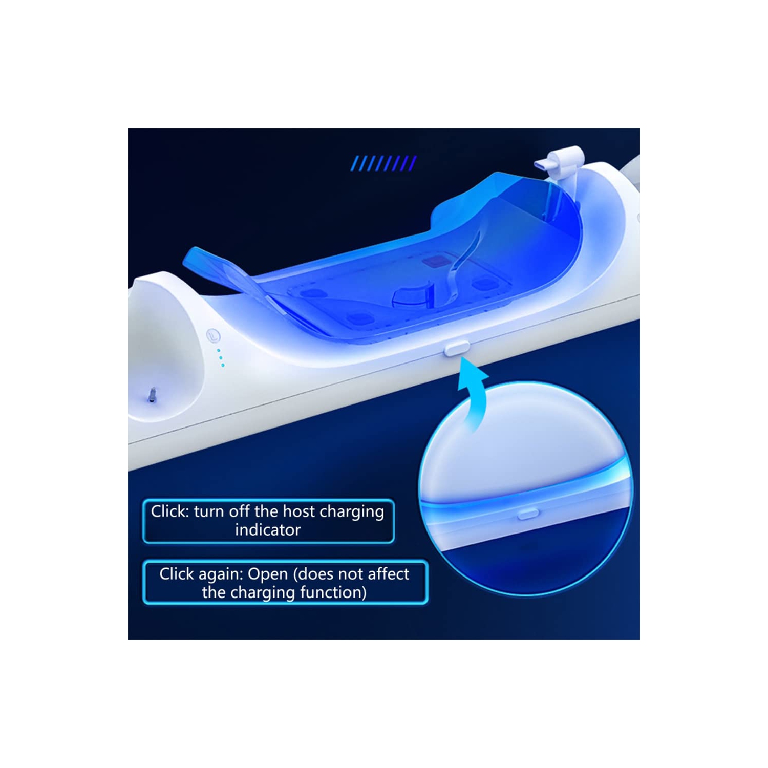 Charging Dock Compatible with Oculus Quest 2/Meta Quest 2, VR Magnetic Charge Headest and Controller Simultaneously with LED Indicator and 2