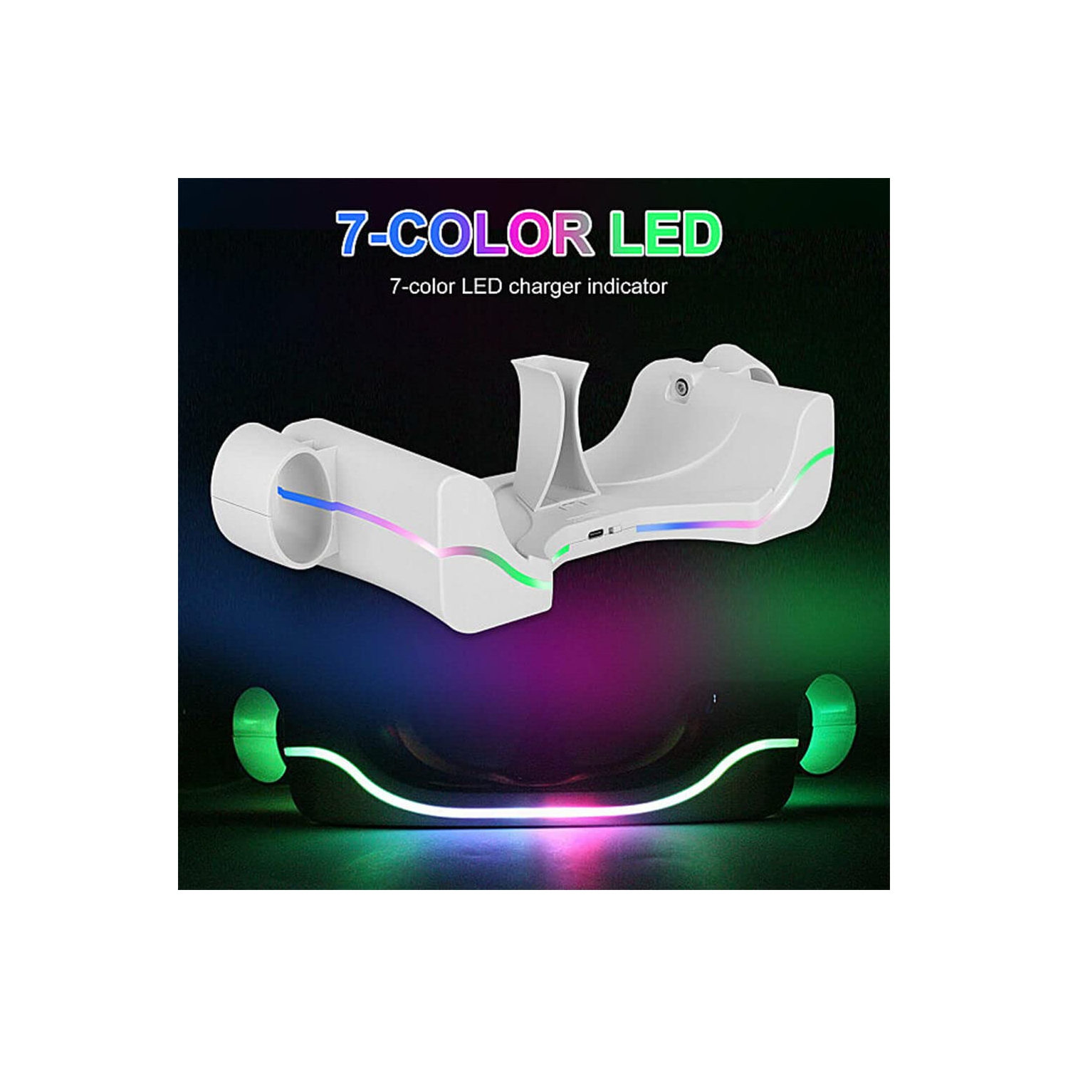 RGEEK Wall Charging Dock for Oculus Quest 2, Oculus Quest 2 Charging Station with LED Indicator, High Speed, Fast Charging Dock with Display Stand