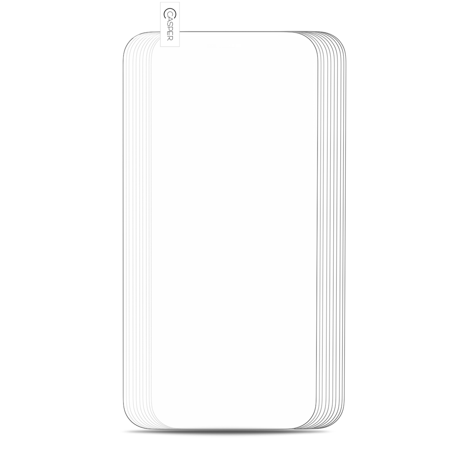 Casper Tempered Glass Compatible For iPhone 12 Mini (100 Pack) (Clear)
