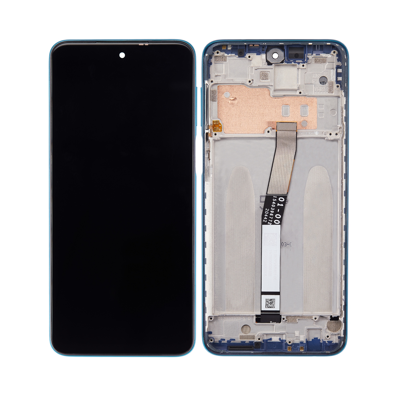 Refurbished - Replacement LCD Assembly With Frame Compatible For Xiaomi Redmi Note 9 Pro 4G (Tropical Green)