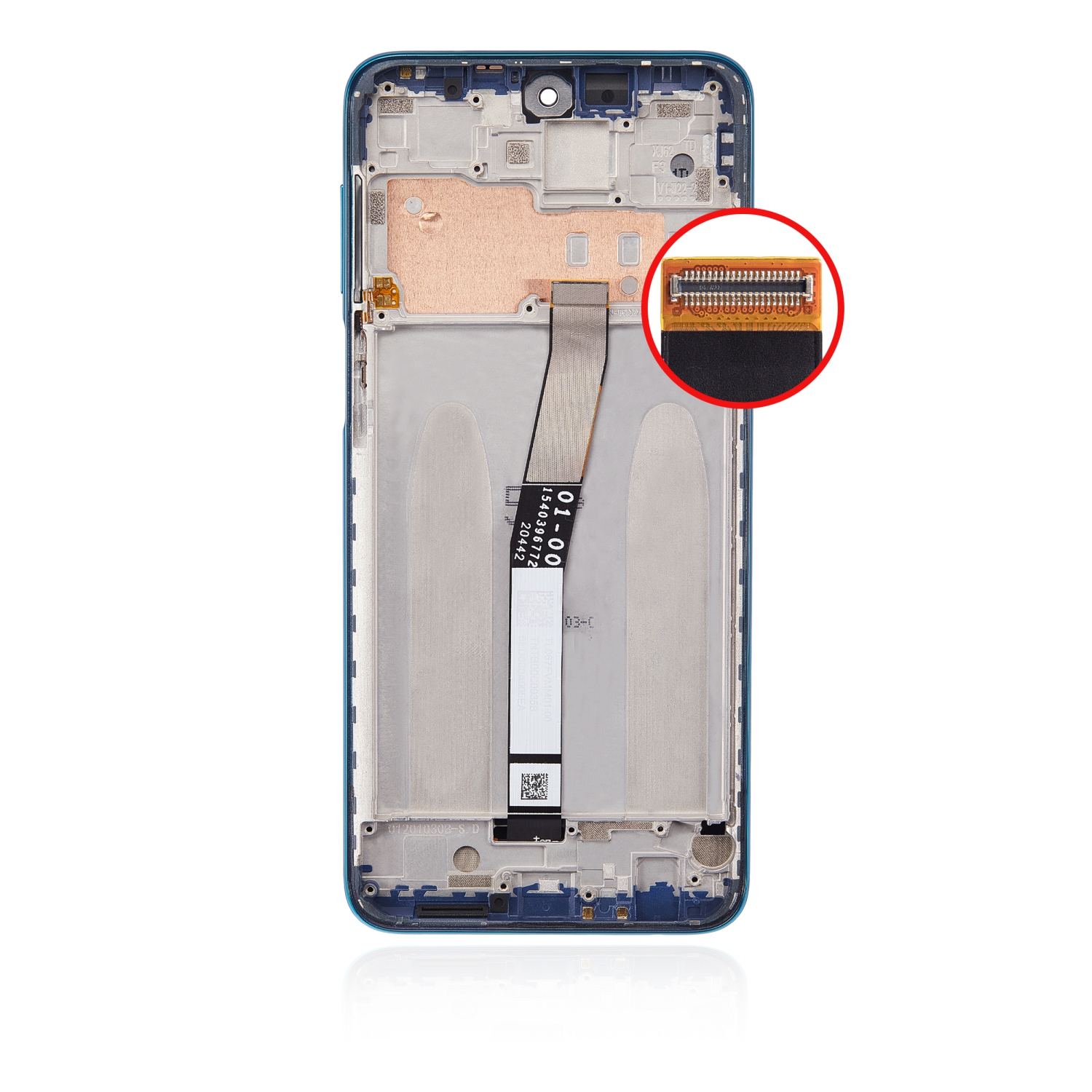 Refurbished - Replacement LCD Assembly With Frame Compatible For Xiaomi Redmi Note 9 Pro 4G (Tropical Green)