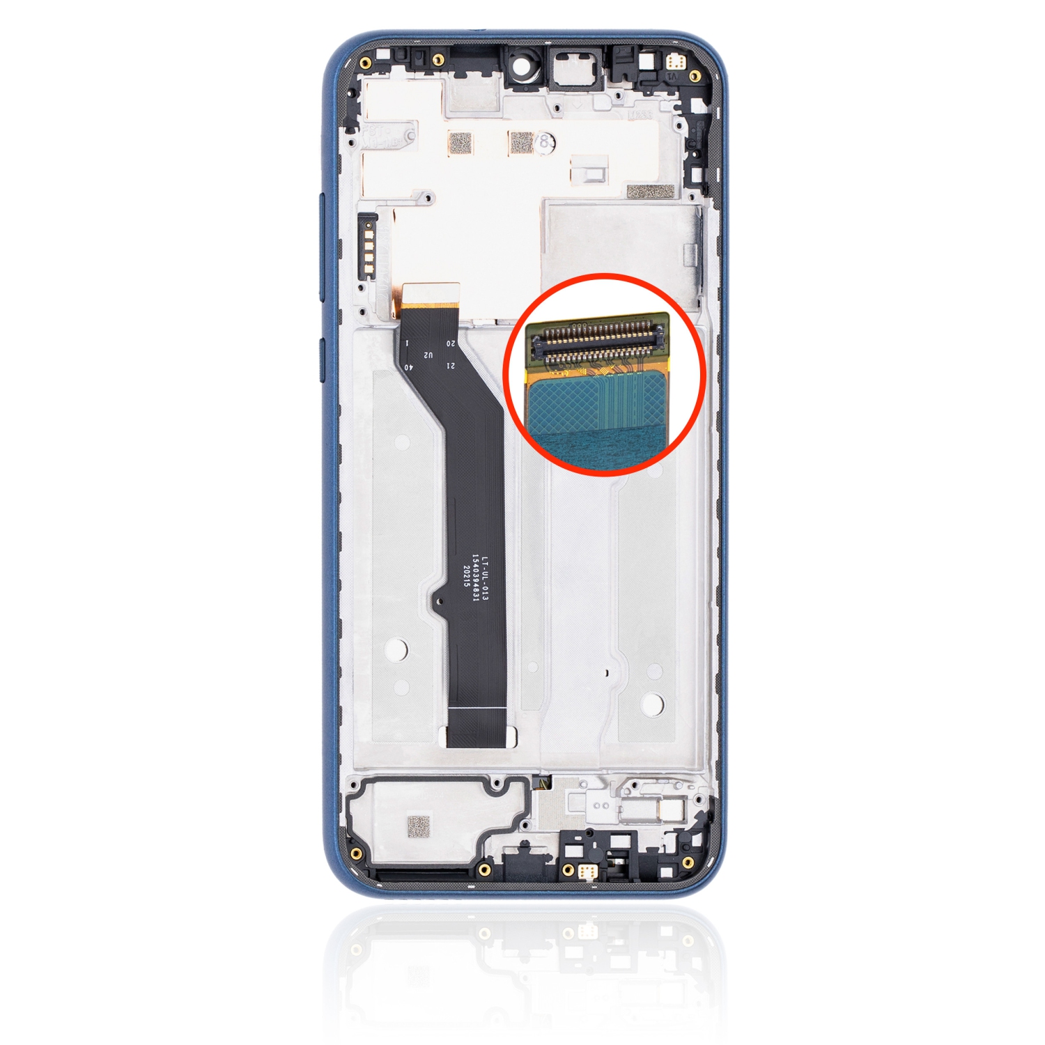 Replacement LCD Assembly With Frame Compatible For Motorola Moto E (XT2052 / 2020) (Genuine OEM) (Midnight Blue)