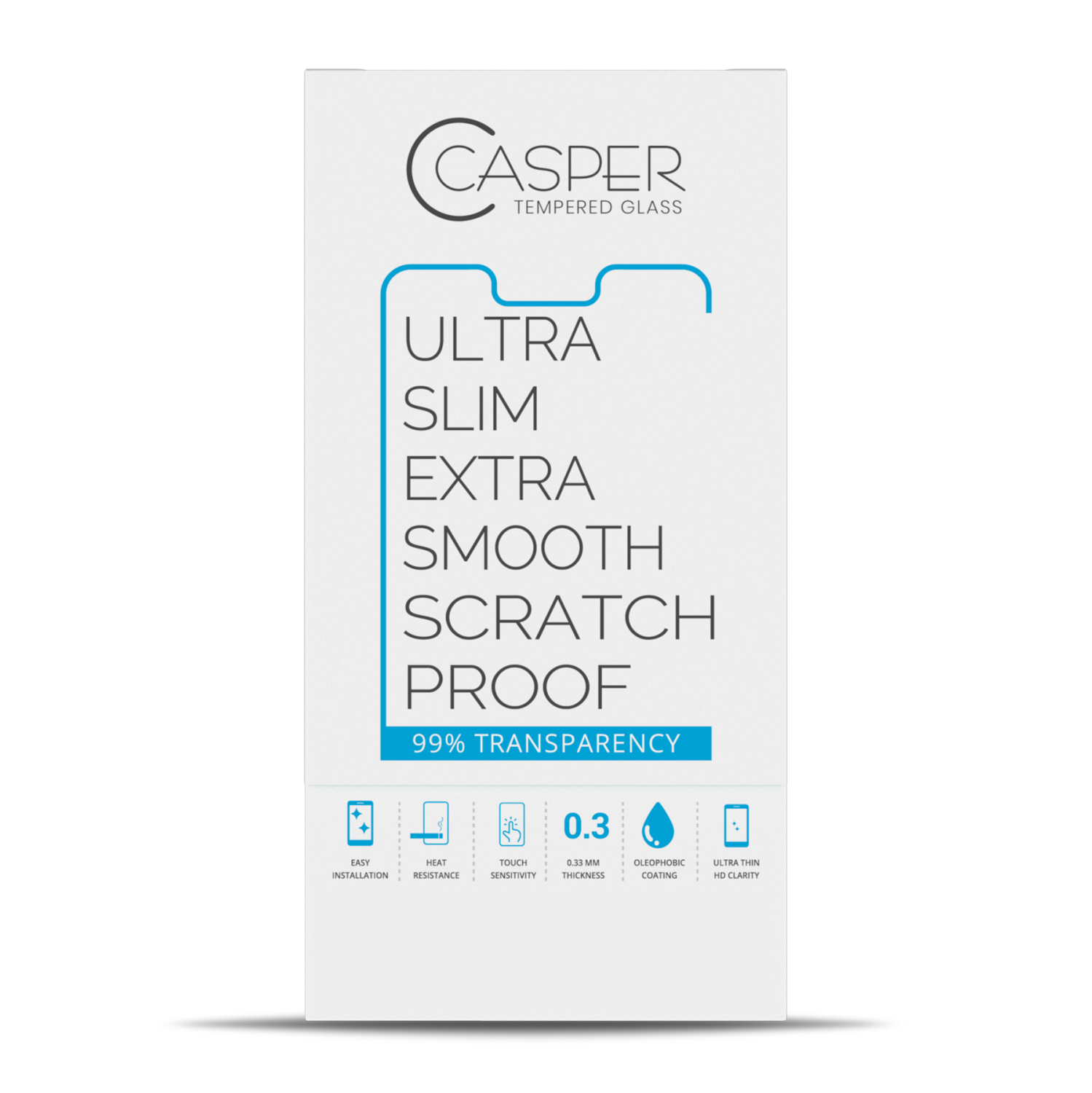 Casper Tempered Glass Compatible For iPhone 12 Pro Max (100 Pack) (Clear)