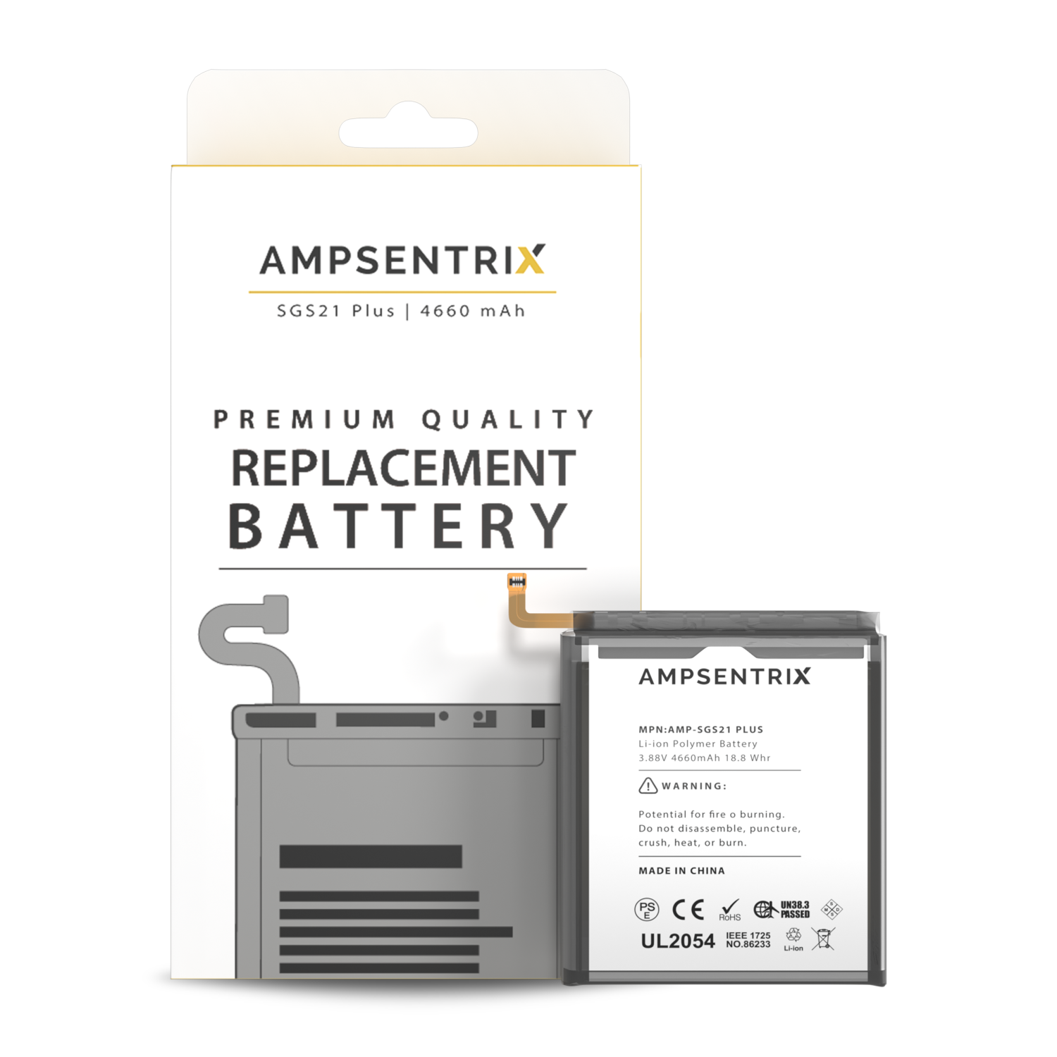 Replacement Replacement Battery Compatible For Samsung Galaxy S21 Plus