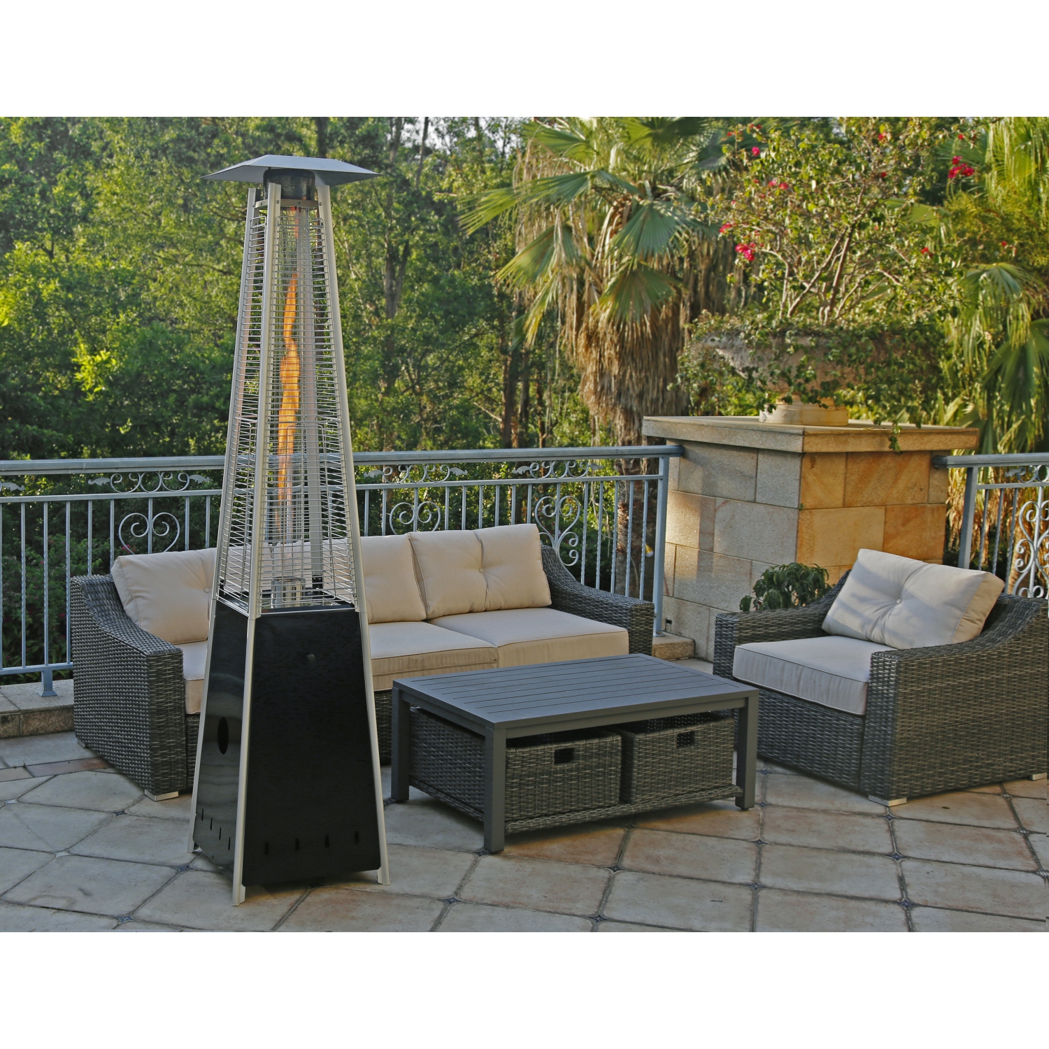 40,000 BTU Pyramid Patio Heater