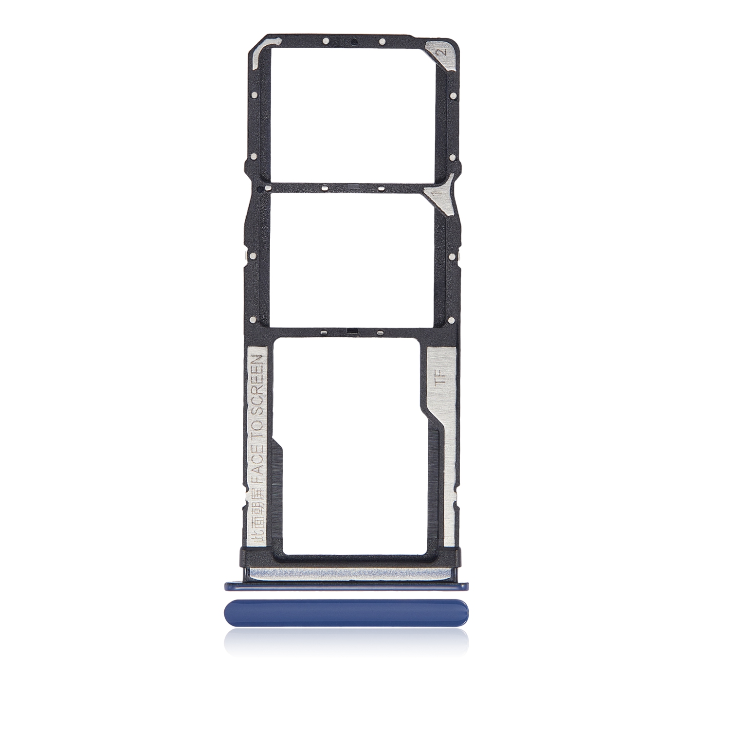 Replacement Dual Sim Card Tray Compatible For Xiaomi Redmi 10X 4G / Note 9 (Blue)