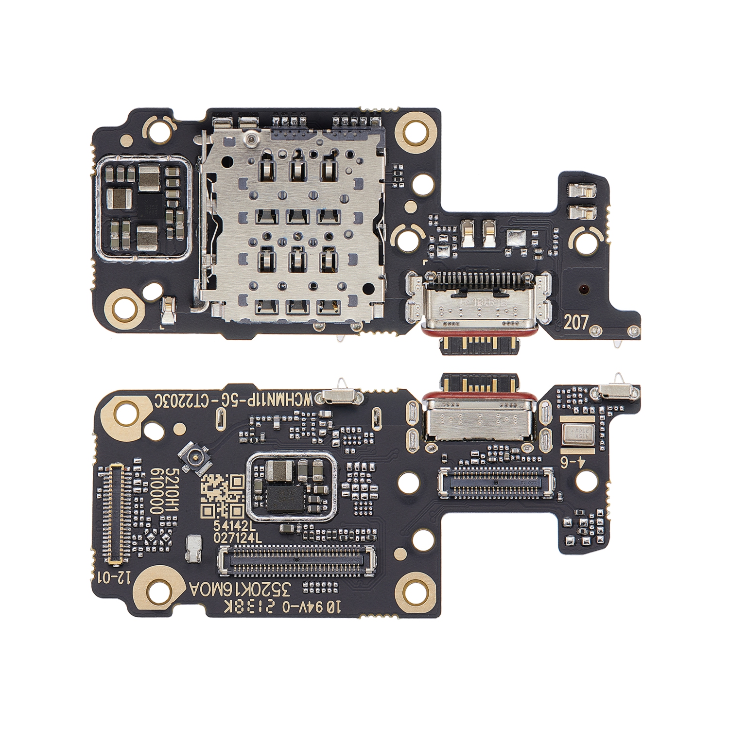 Port de chargement de remplacement avec carte de circuits imprimés compatible avec le Remi Note 11 Pro 5G de Xiaomi