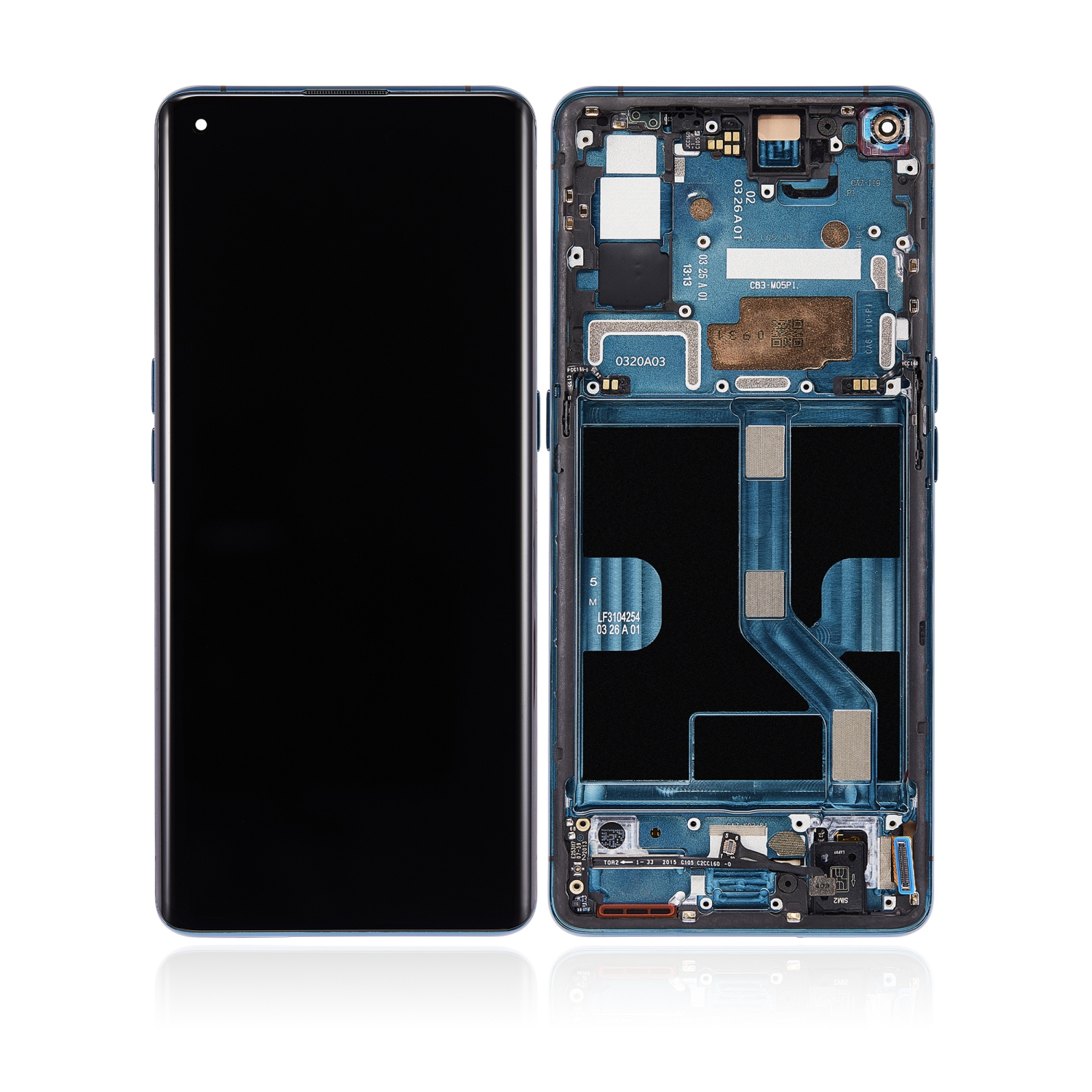 Refurbished (Excellent) - Replacement OLED Assembly With Frame Compatible With OPPO Find X2 (Ocean)