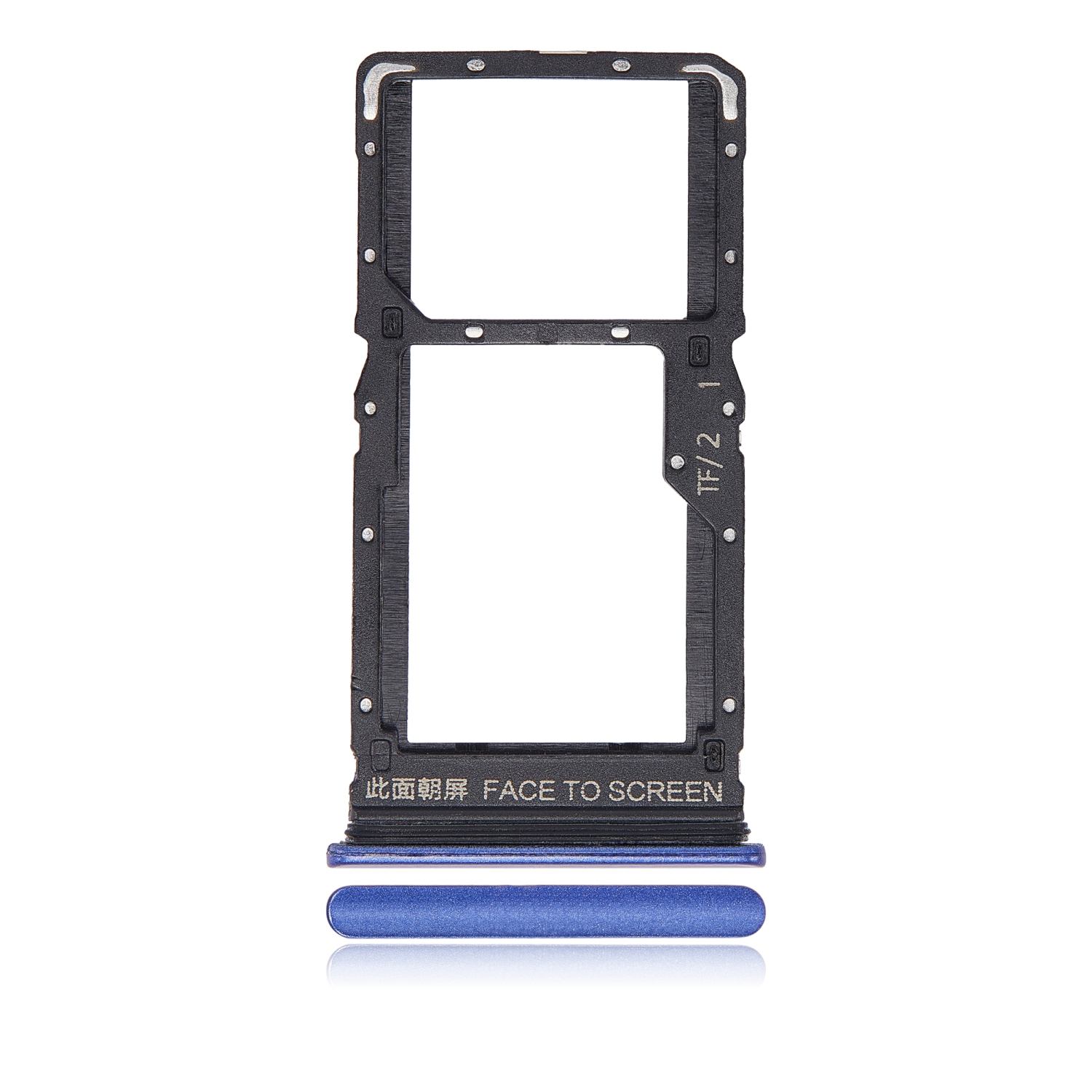 Replacement Dual Sim Card Tray Compatible For Xiaomi Redmi Note 10 5G (Nighttime Blue)