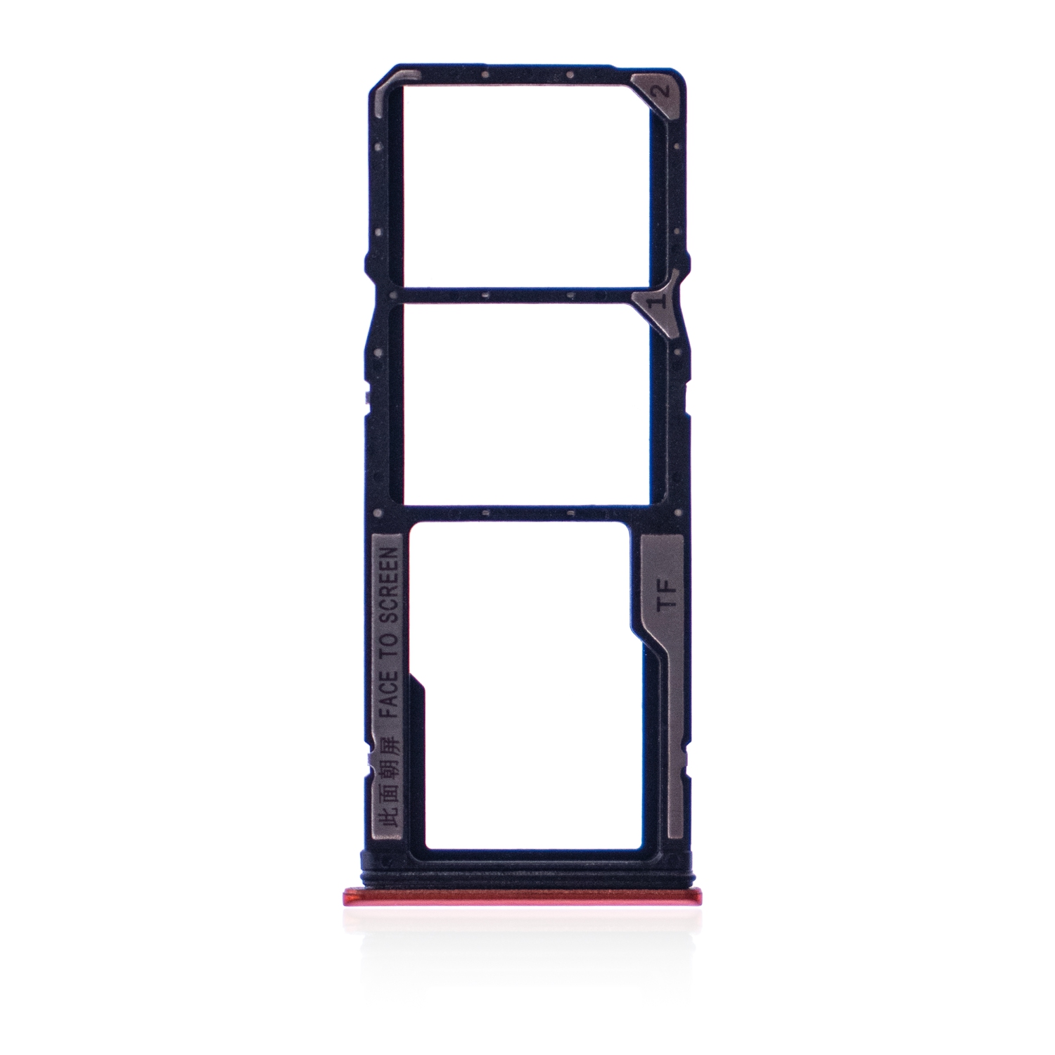 Replacement Dual Sim Card Tray Compatible For Xiaomi Redmi 9T / Note 9 4G / Poco M3 (Orange)