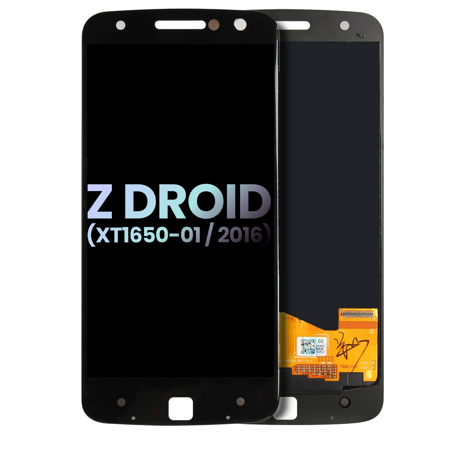 Replacement LCD Assembly Without Frame Compatible For Motorola Moto Z Droid (Genuine OEM) (Black)