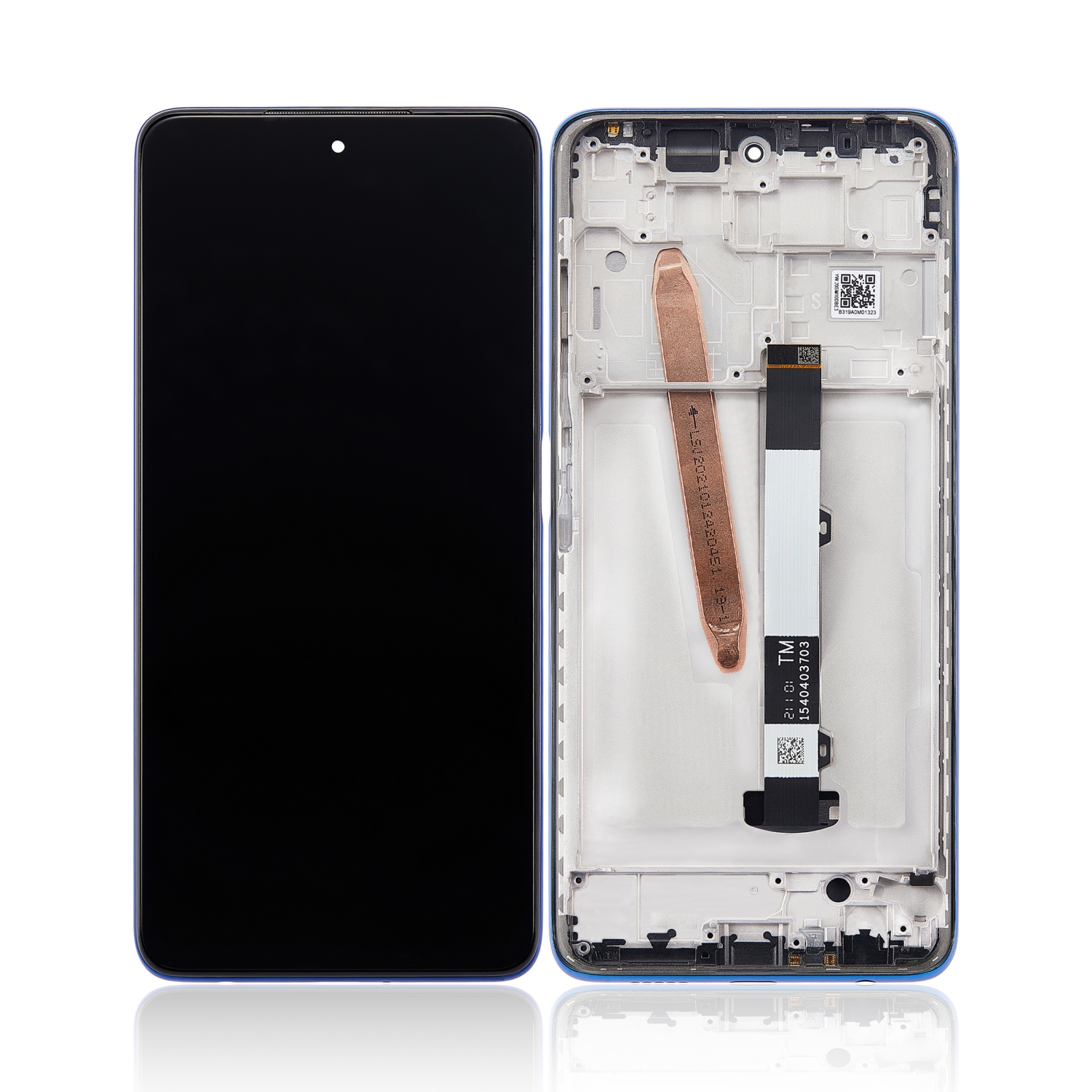 Refurbished (Excellent) - Replacement LCD Assembly With Frame Compatible For Xiaomi Redmi Poco X3 / X3 Pro (Frost Blue)