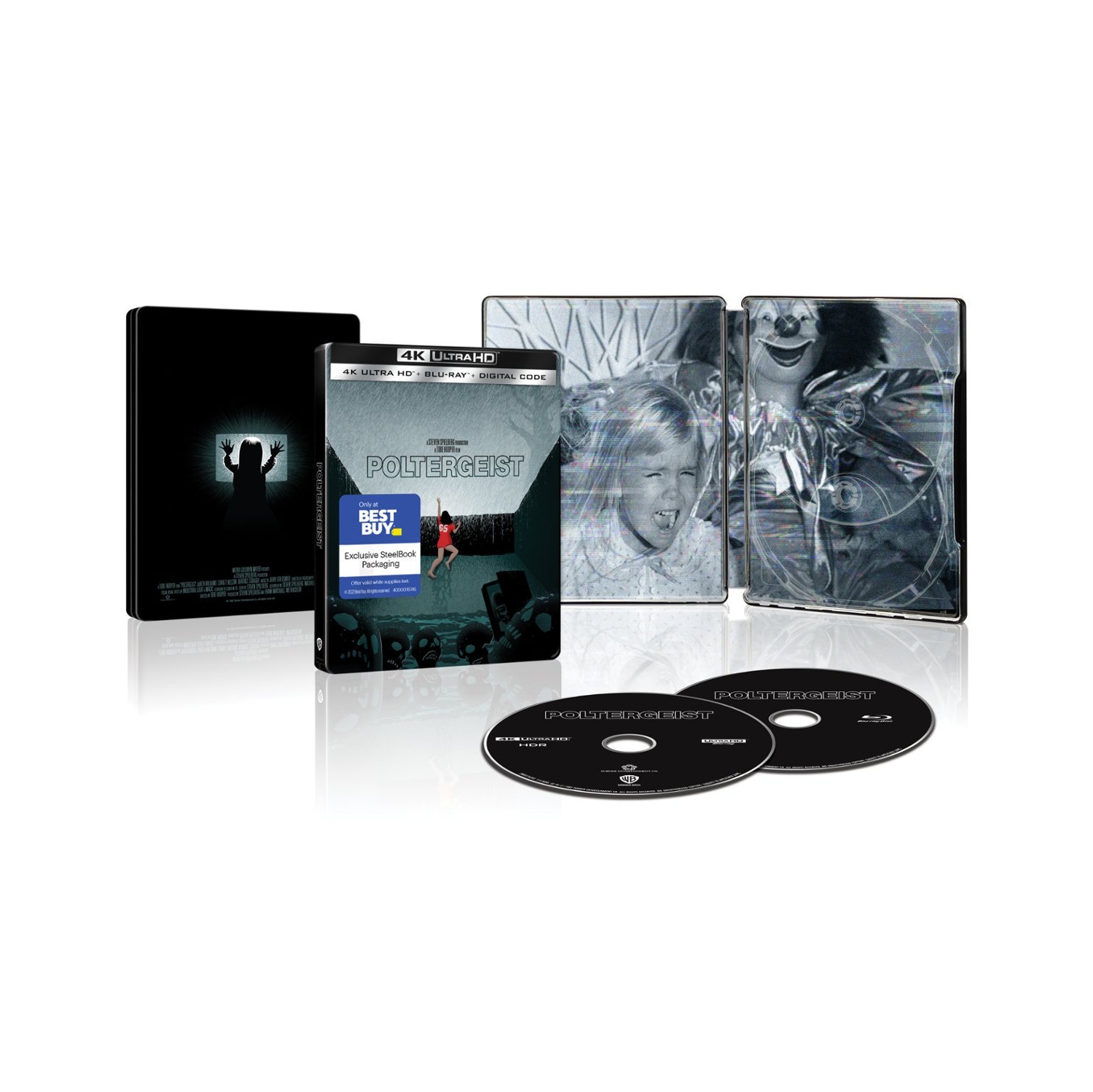 Poltergeist [SteelBook] [Includes Digital Copy] [4K Ultra HD Blu-ray/Blu-ray] [Only @ Best Buy] [1982]
