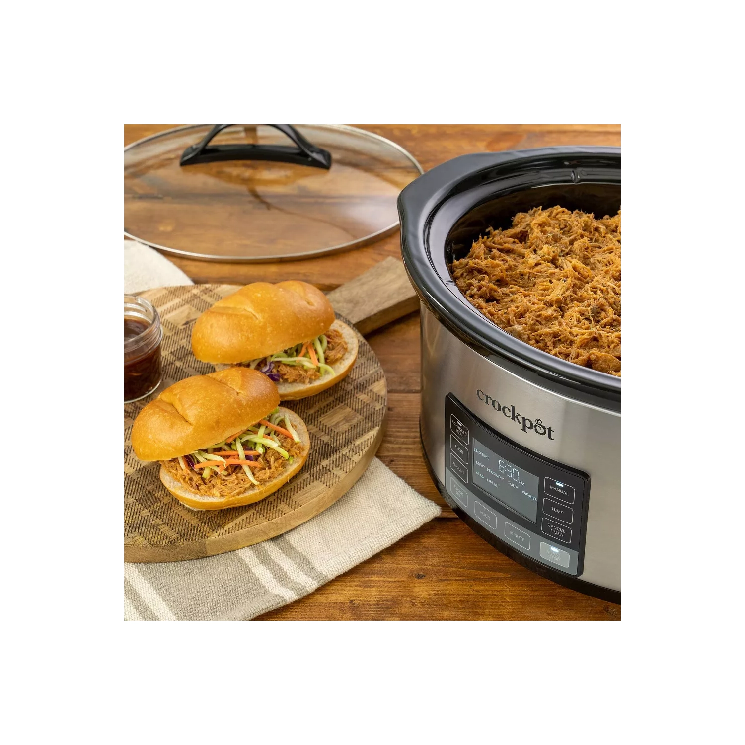 Crock Pot 6qt My Time Slow Cooker - Silver