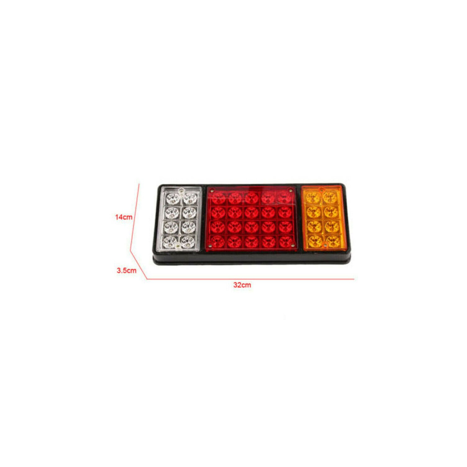 ISTAR Barre de feu arrière LED pour camion, super lumineux 12 V, clignotant de frein arrière pour camion, bateau, motoneige, remorque, camping-car,