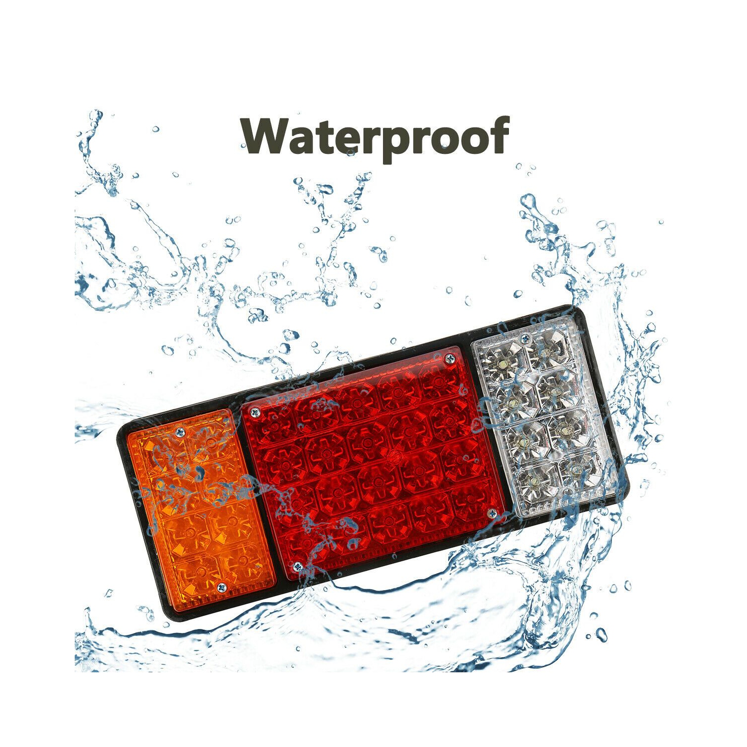 ISTAR Barre de feu arrière LED pour camion, super lumineux 12 V, clignotant de frein arrière pour camion, bateau, motoneige, remorque, camping-car,