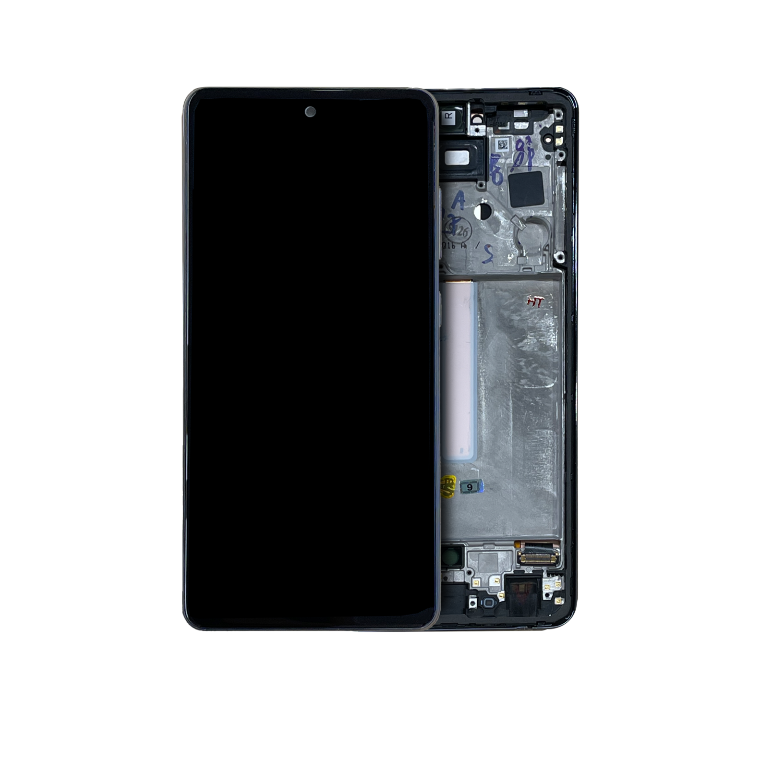 Replacement OLED Assembly With Frame Compatible For Samsung Galaxy A52 4G (A525 / 2021) / 5G (A526 / 2021) A52S 5G (A528 / 2021) (Premium) (Awesome Black)