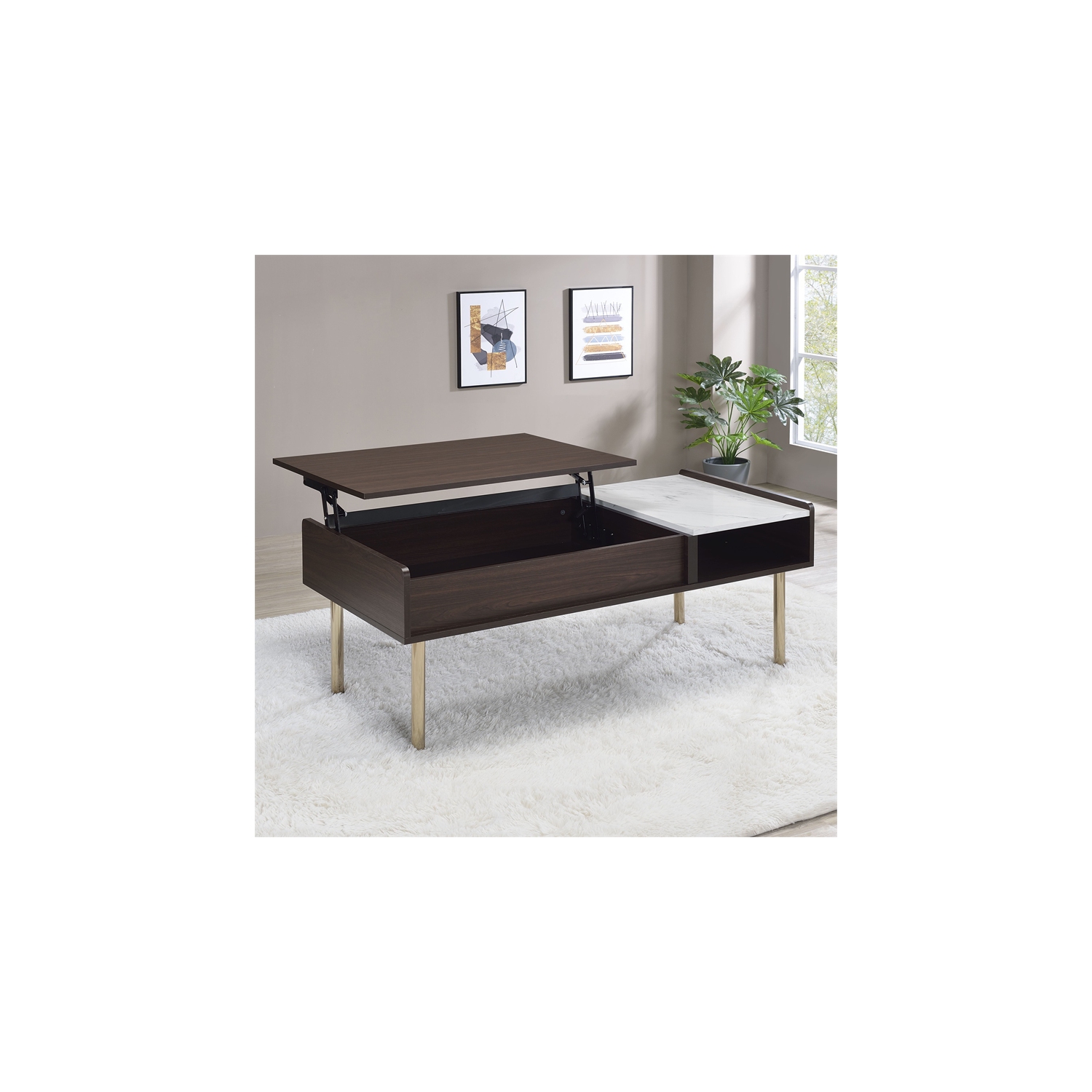 Carrie Walnut Finished Wood 3-piece Occasional Set