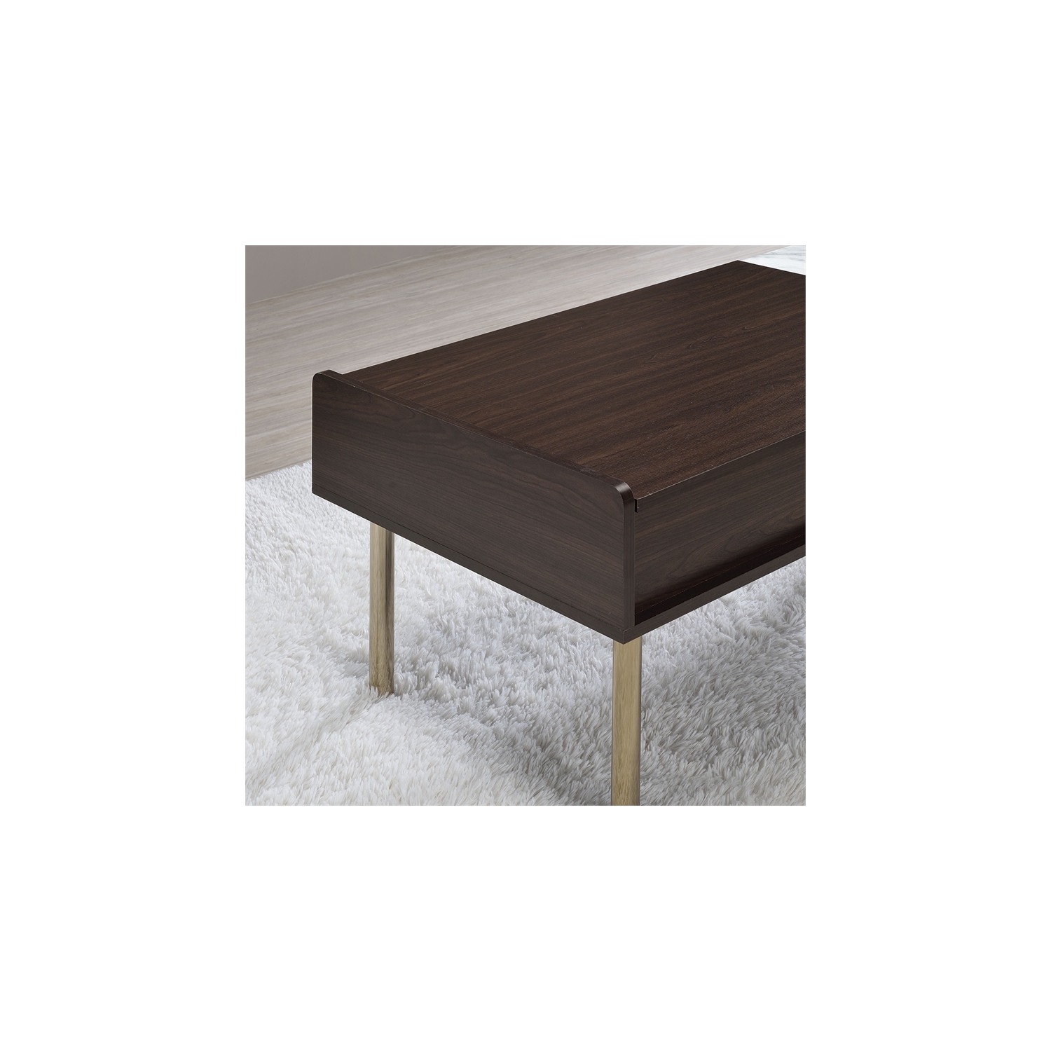 Carrie Walnut Finished Wood Lift-Top Cocktail Table