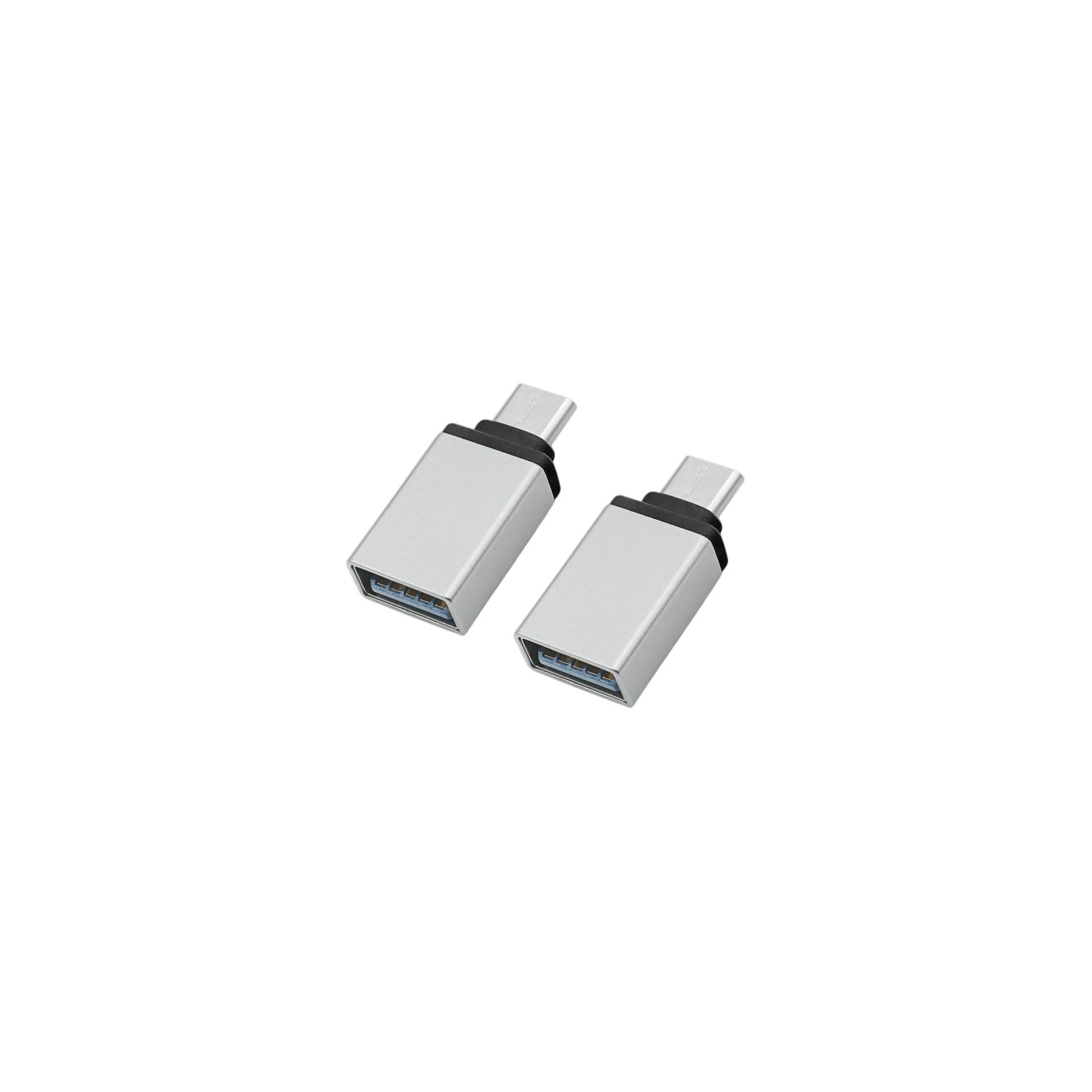 USB C to USB Adapter (2-Pack), USB C Male to USB 3.0 Female Type C Thunderbolt 4/3 OTG Converter for MacBook Pro 2023, iMac iPad Mini 6/Pro, Samsung Galaxy S23 S22 S21 S20