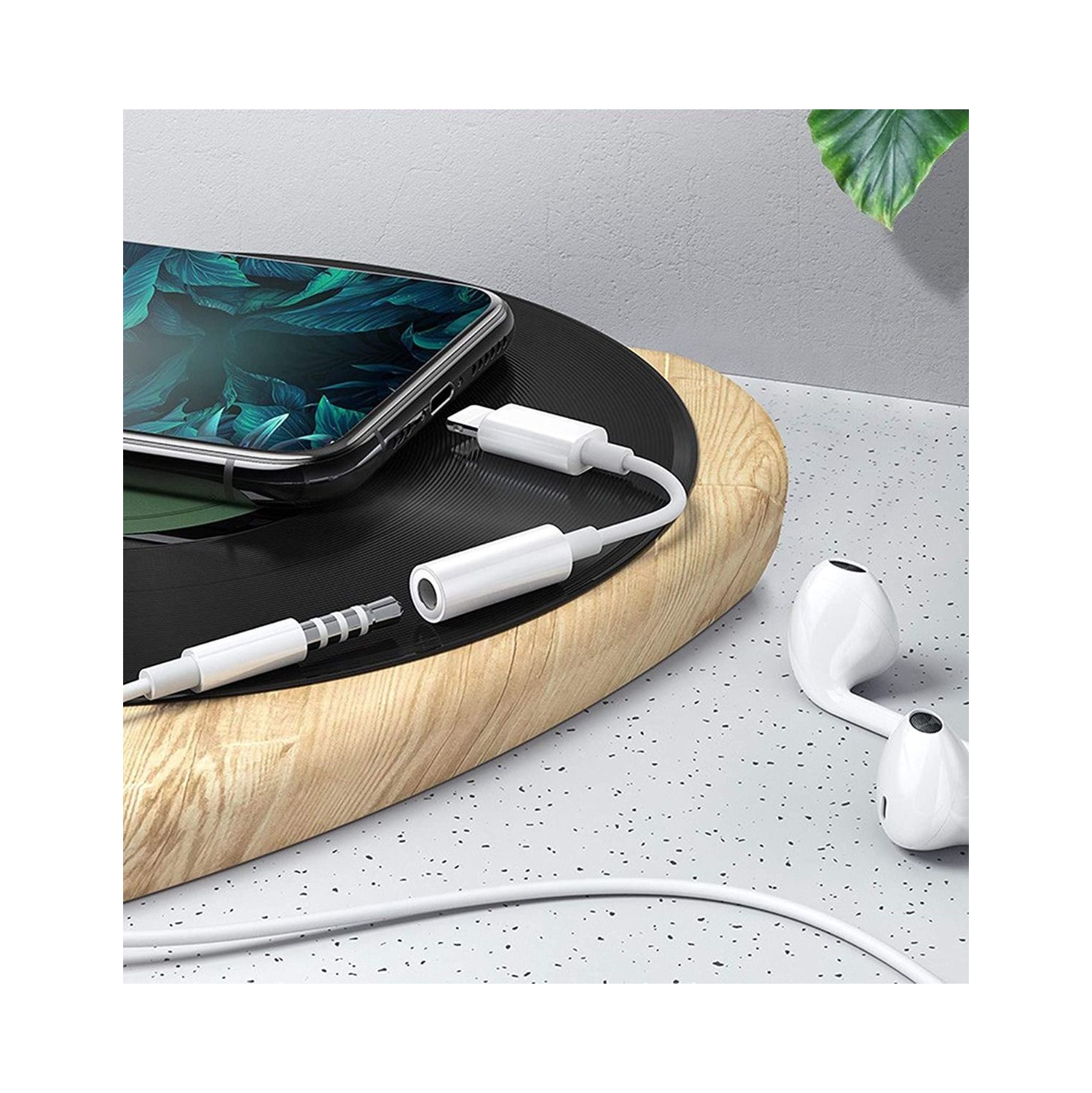 3 Pack Headphone Adapter for iPhone Connects Lightning to 3.5mm Dongle Auxiliary Audio Splitter Cable Compatible with iPhone 7 8 11 11 Pro 12 12 Pro