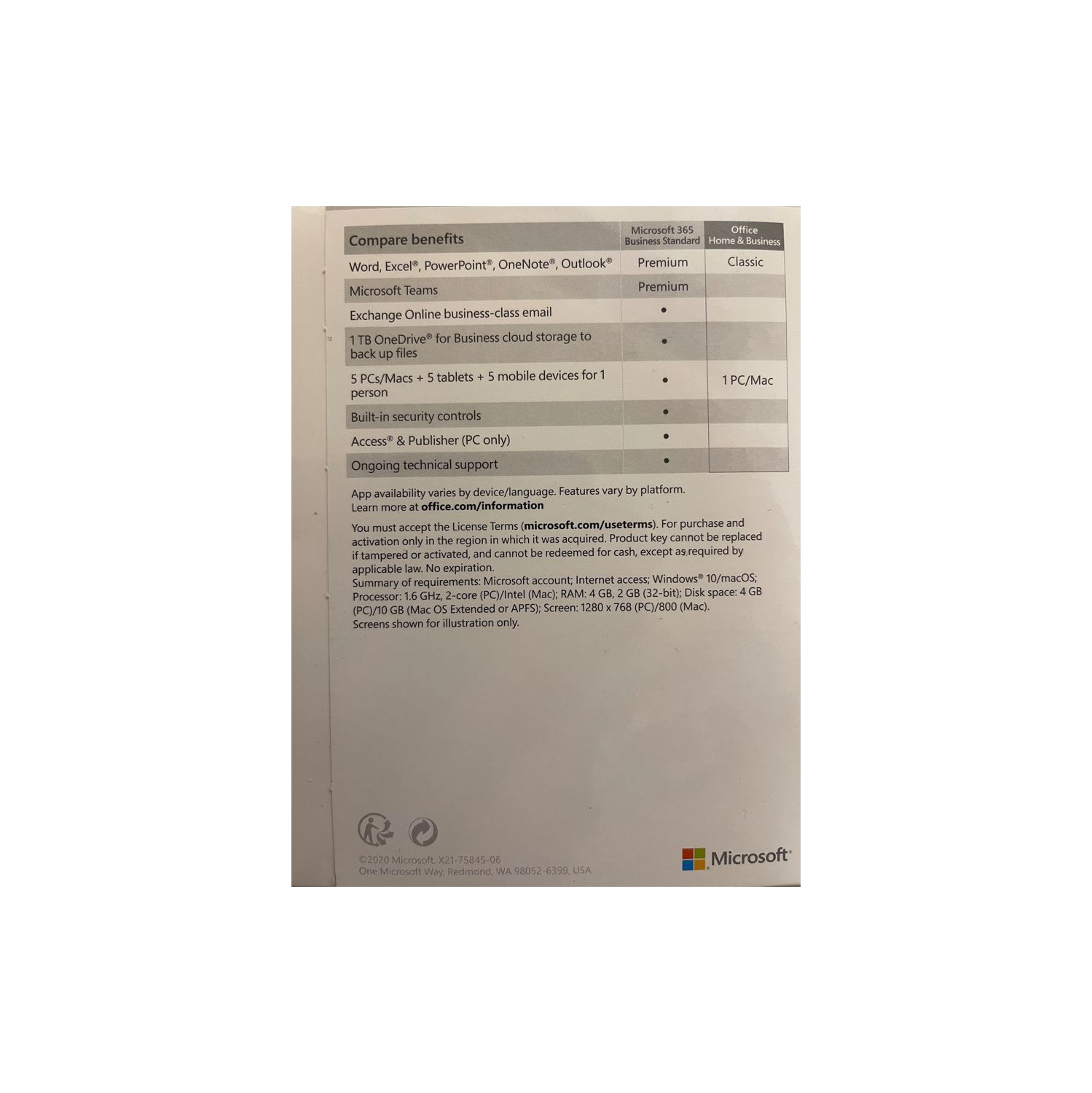 Microsoft office 2019 Home and Business pour 1 PC ou 1 MAC