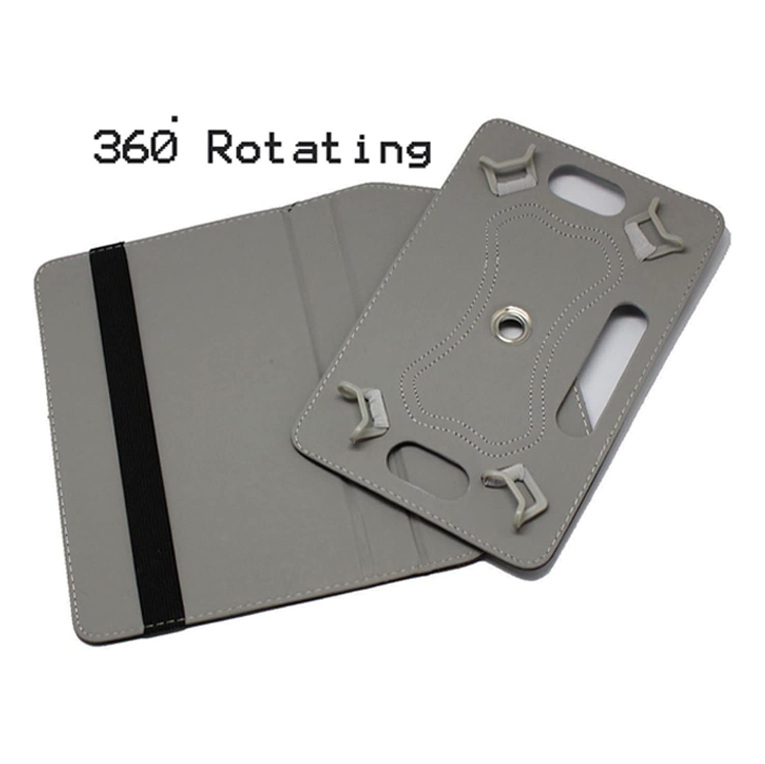 Étui universel pour tablette de 10 10.1 po, étui protecteur folio en cuir de polyuréthane avec support multiangle pour tablette universelle de 10.1