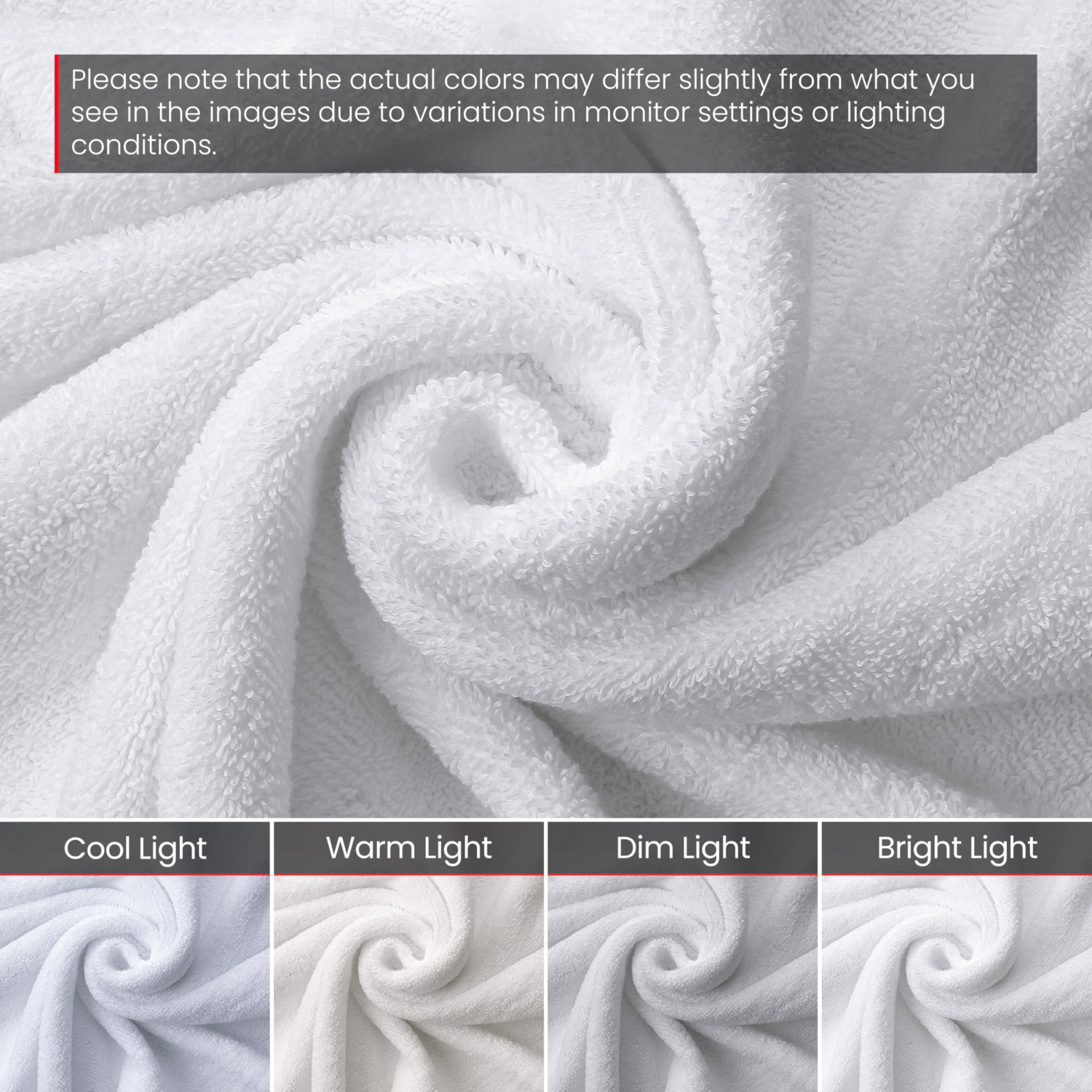 Canadian Linen – Ensemble de 12 débarbouillettes de luxe Everest, 12 x 12 po, coton doux absorbant, séchage rapide, pour la maison, l'hôtel, les