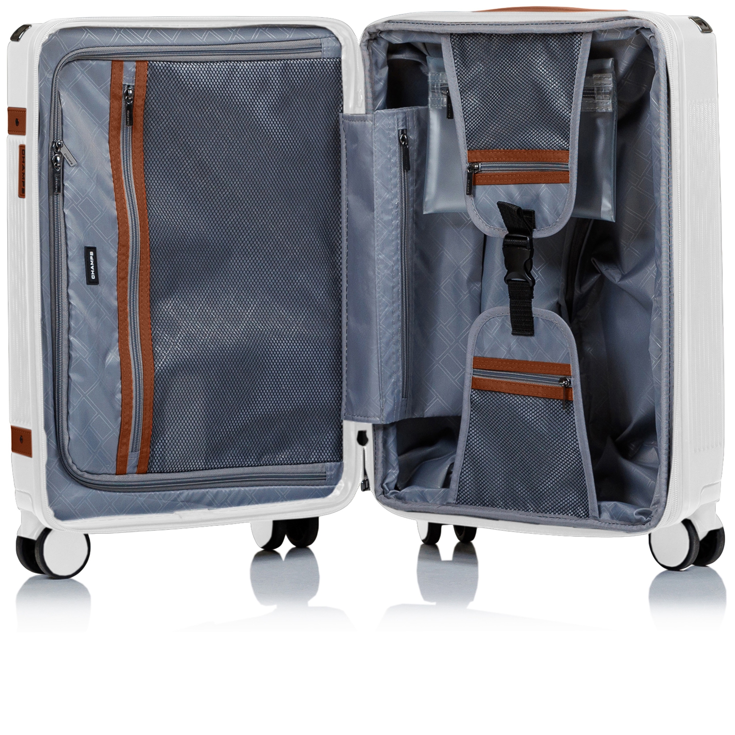 CHAMPS Vintage Air Collection 3 Piece Expandable Hardside Luggage Set