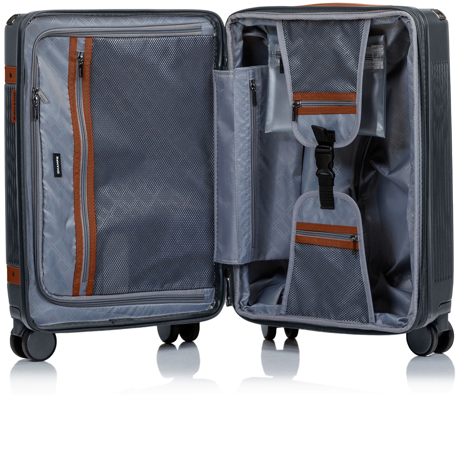 CHAMPS Vintage Air Collection 3 Piece Expandable Hardside Luggage Set