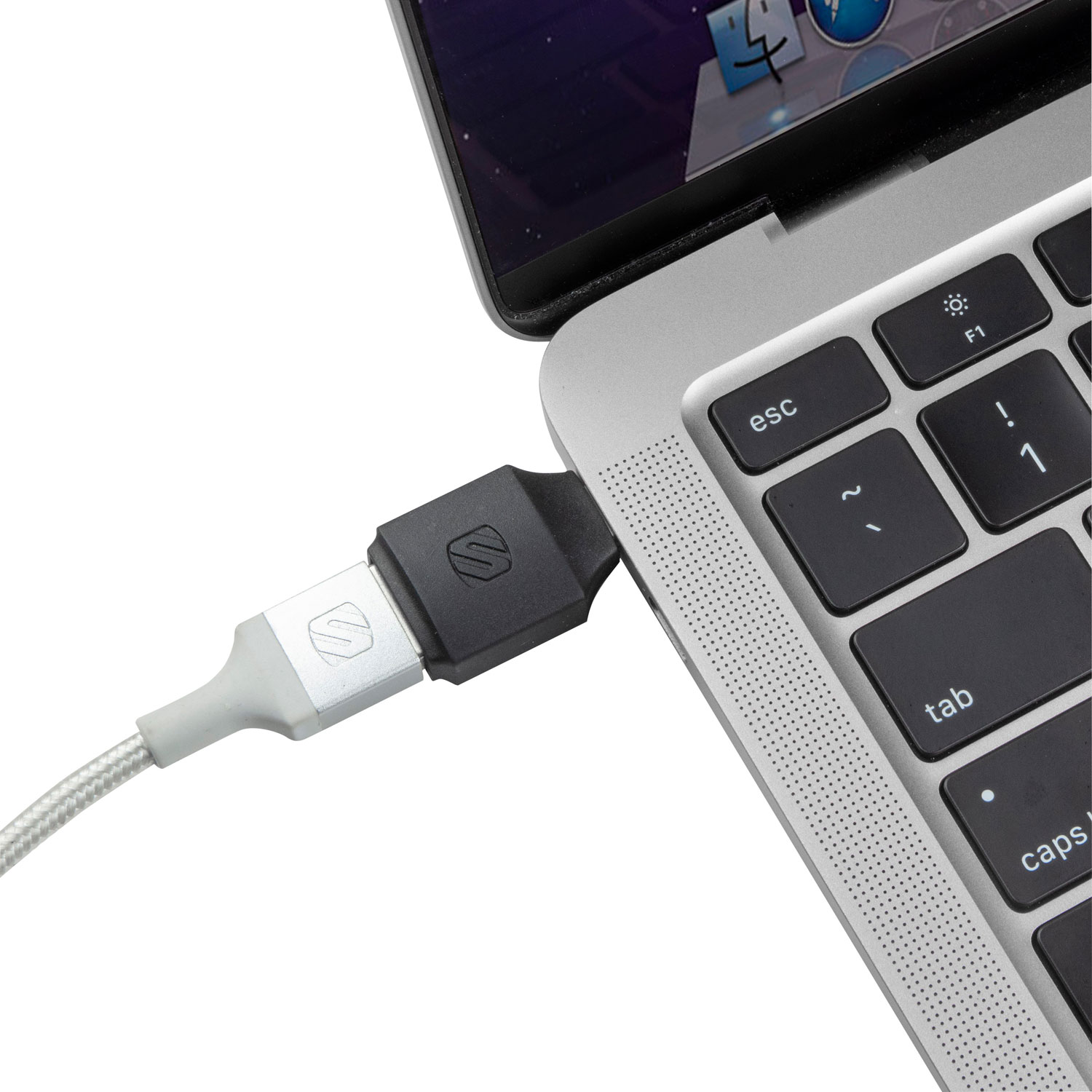 Adaptateur USB-A à USB-C de Scosche - Paquet de - 2 - Noir