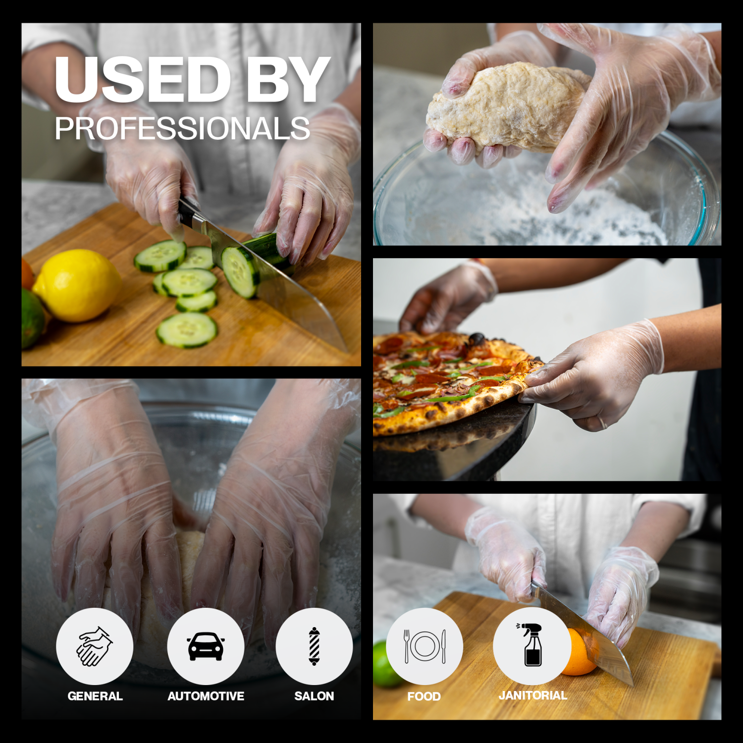 SureSafe Vinyl Gloves 3.5MIL - CLEAR 100/Box