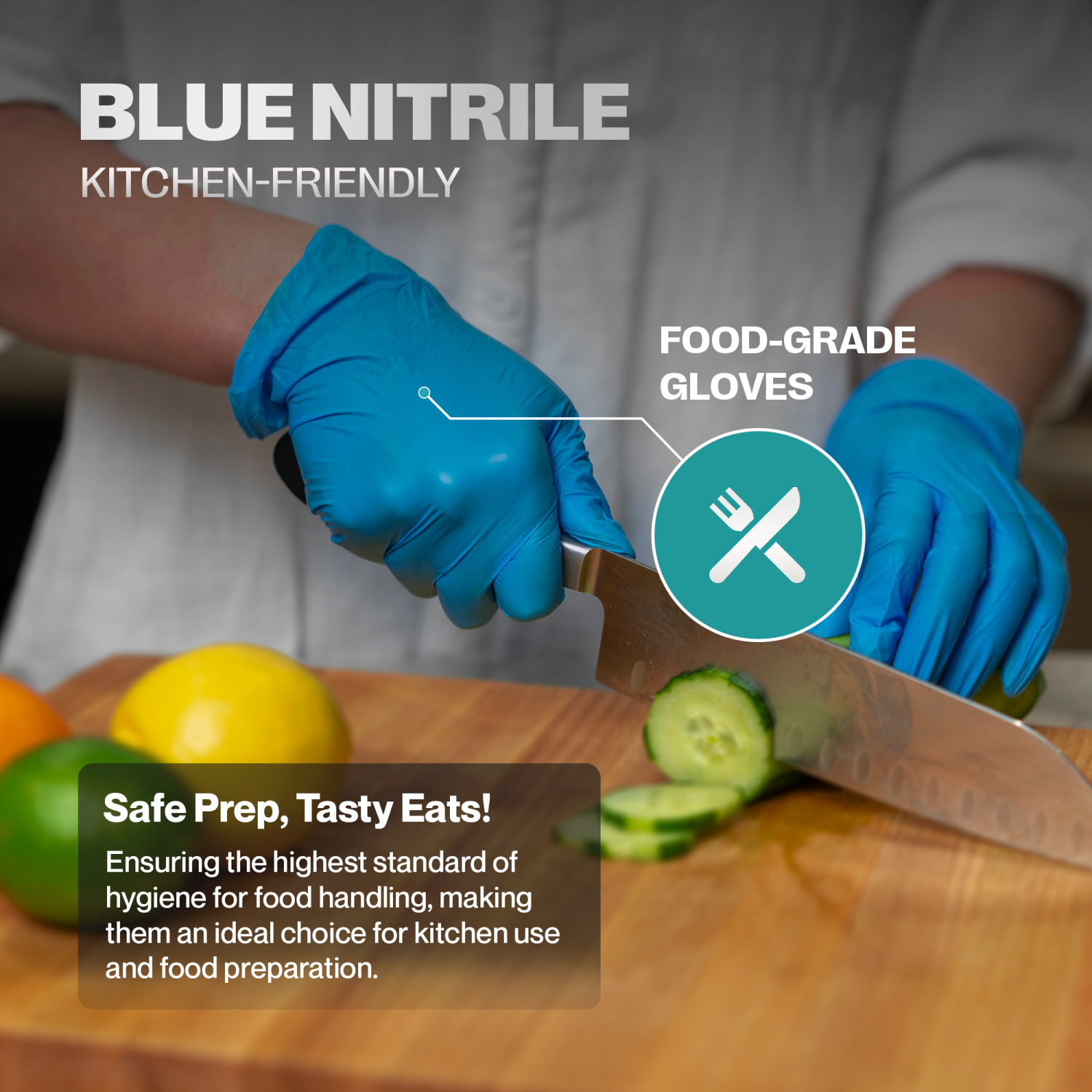 SureSafe Nitrile Gloves 3.5MIL - BLUE 100/Box