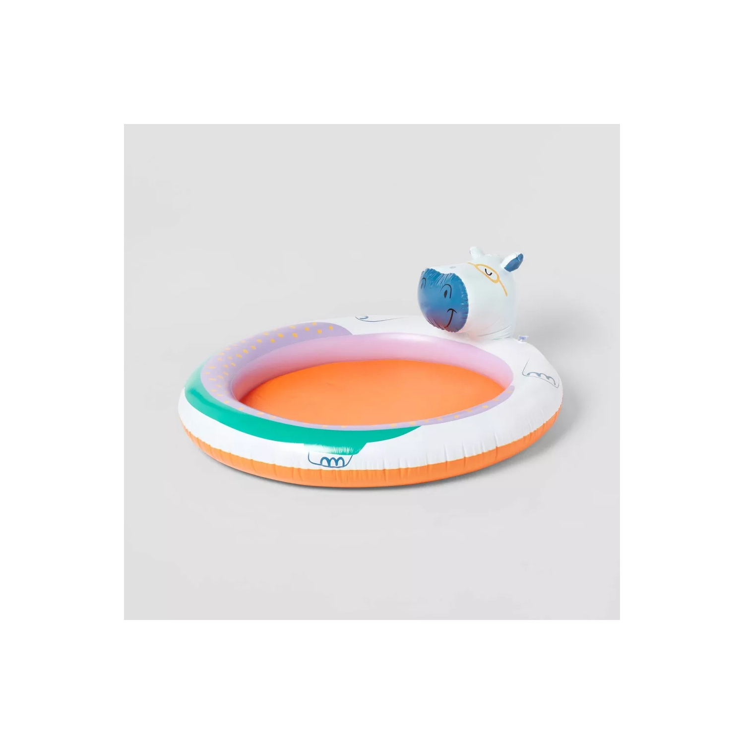 Sun Squad Kids' Hippo Spray Inflatable Pool