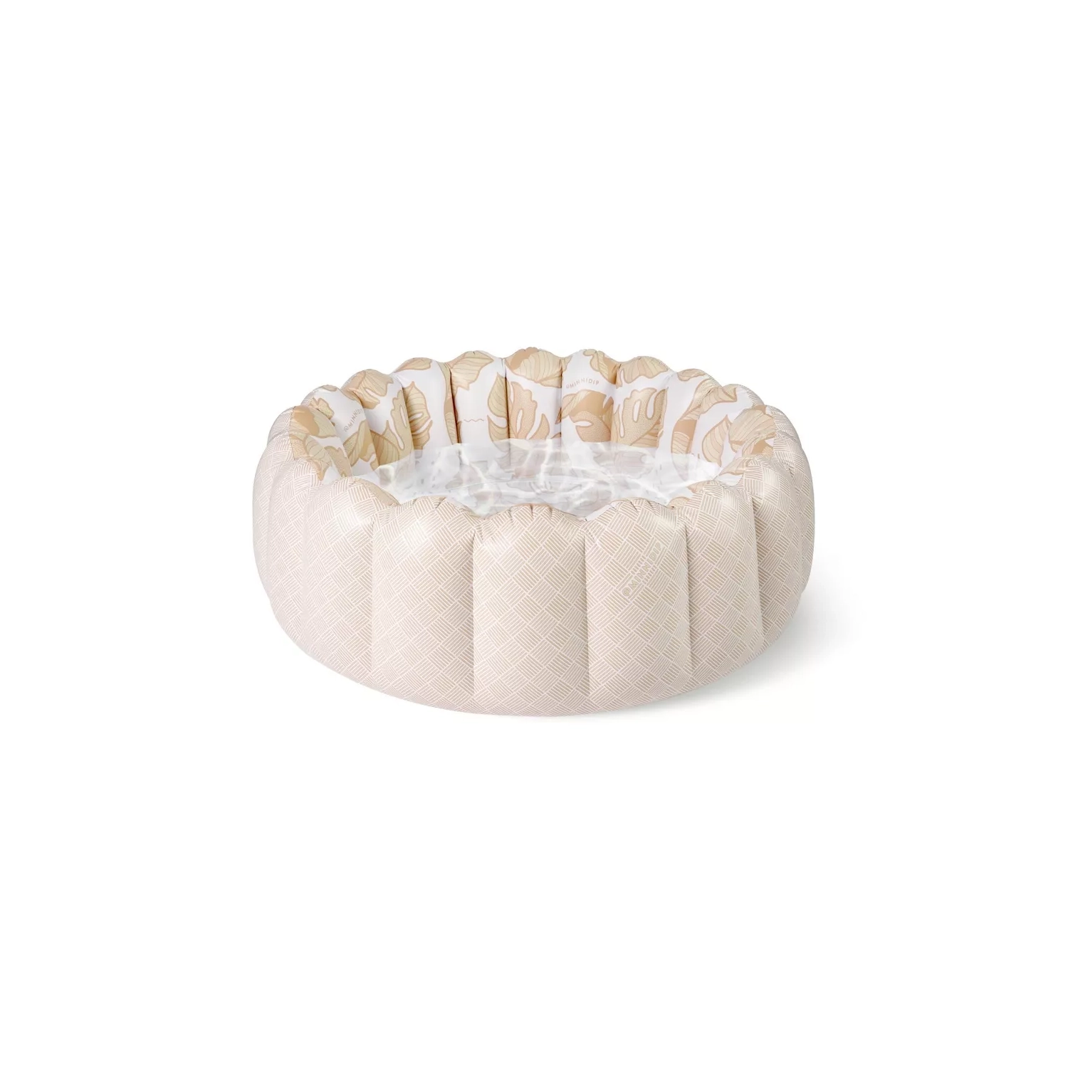 MINNIDIP Tufted Inflatable Pool - Rattan Palms