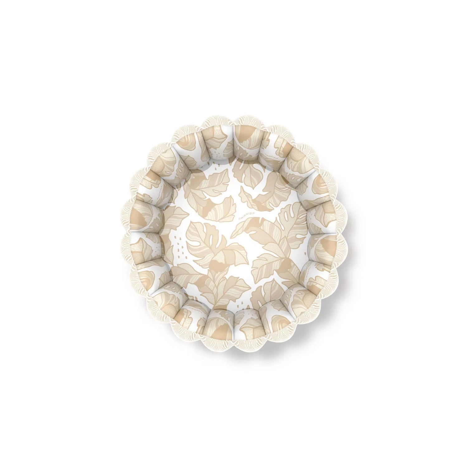 MINNIDIP Tufted Inflatable Pool - Rattan Palms