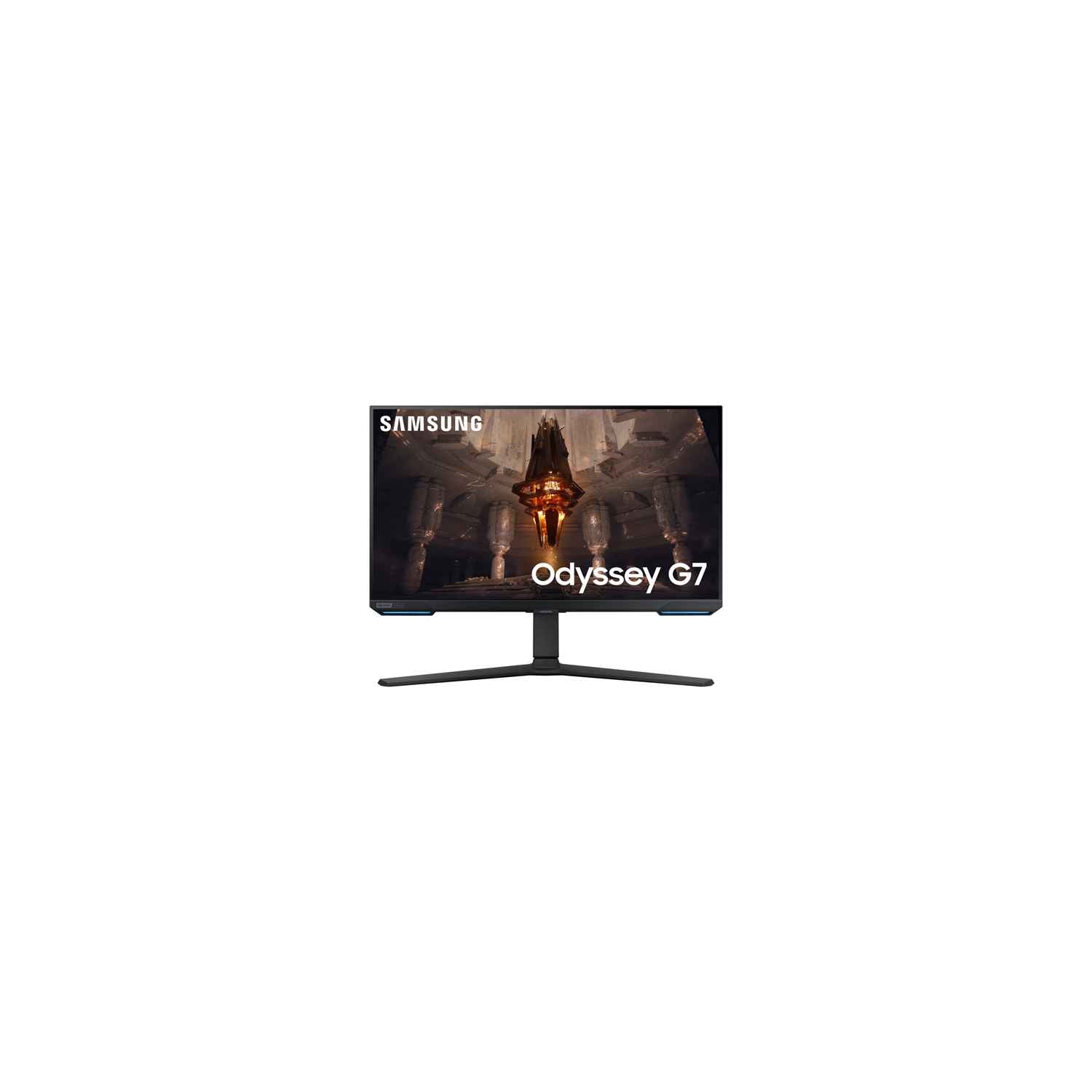 Open Box - Samsung 28" 4K Ultra HD 144Hz 1ms GTG IPS LCD G-Sync Gaming Monitor (LS28BG702ENXGO) - Black