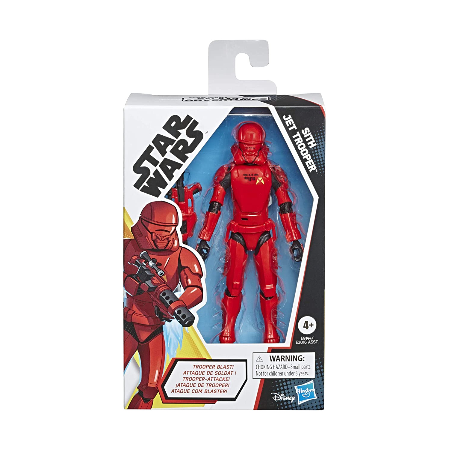 Star Wars Galaxy of Adventures Sith Jet Trooper 5-inch Scale Figure with Blaster Feature, Toys for Kids Ages 4 and Up