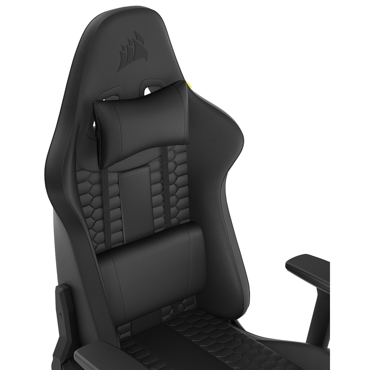Corsair TC100 RELAXED Ergonomic Leatherette Gaming Chair - Black - Only at Best Buy